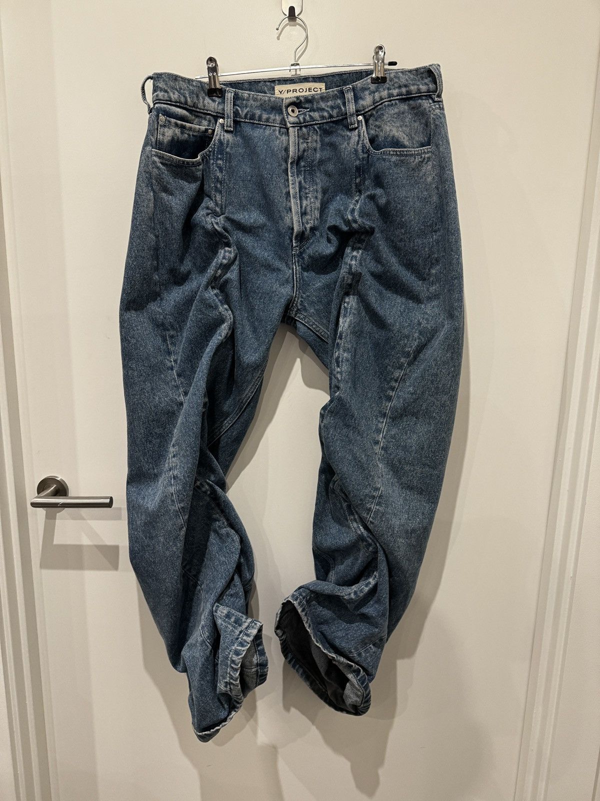 image of Yproject Denim Jeans, Wire in Blue, Men's (Size 30)