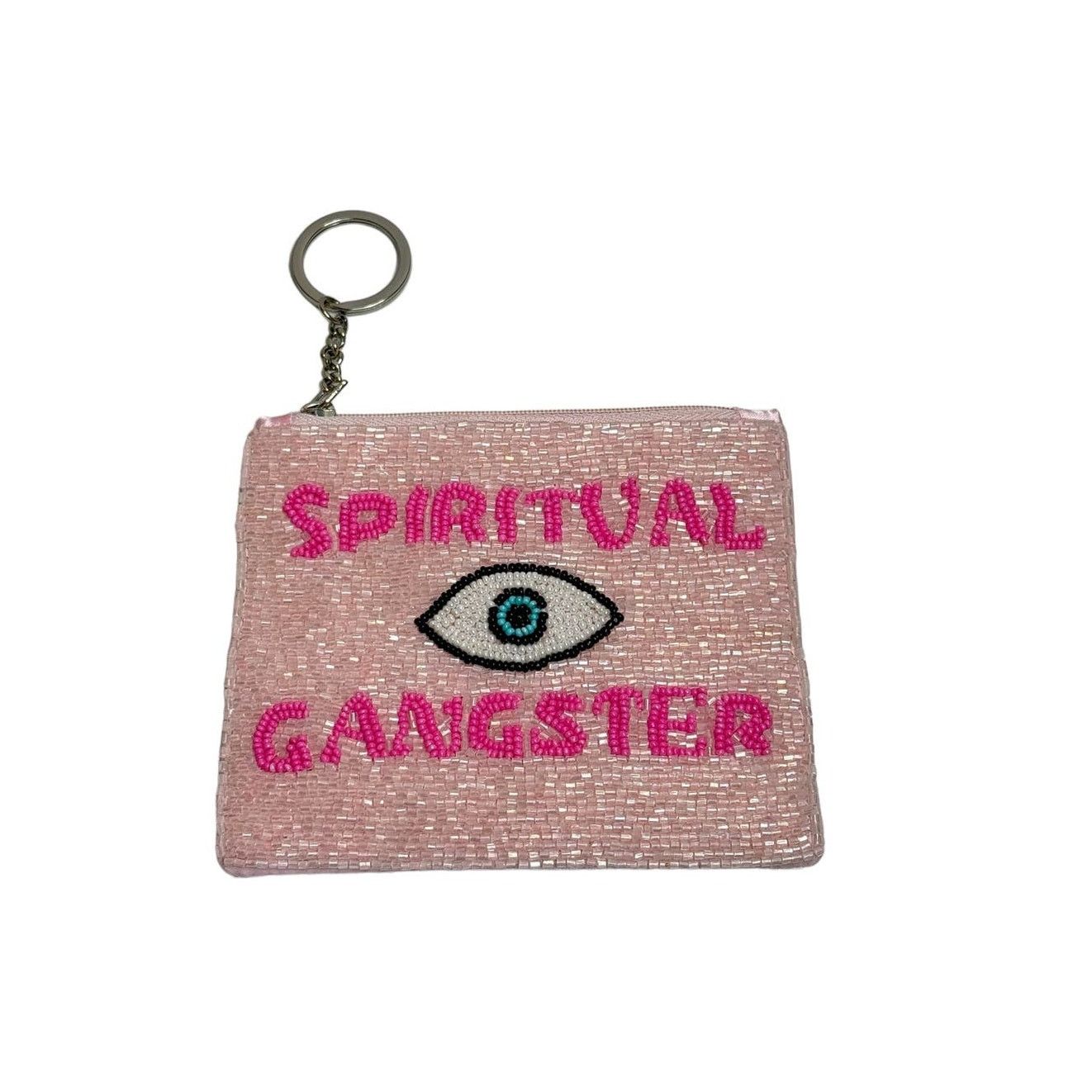 Other Spiritual Ganster Small Pouch Key Ring Evil Eye Pink/White Size ONE SIZE - 1 Thumbnail