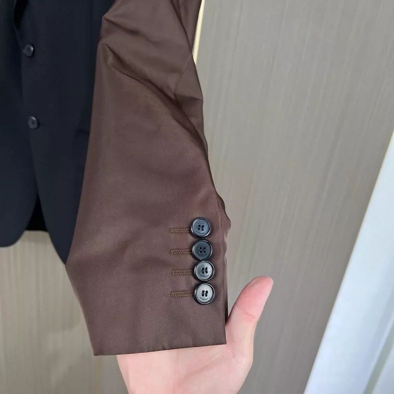 Givenchy Givenchy Zipper Patchwork Suit Jacket 2506-Nextarrow Size US S / EU 44-46 / 1 - 4 Thumbnail