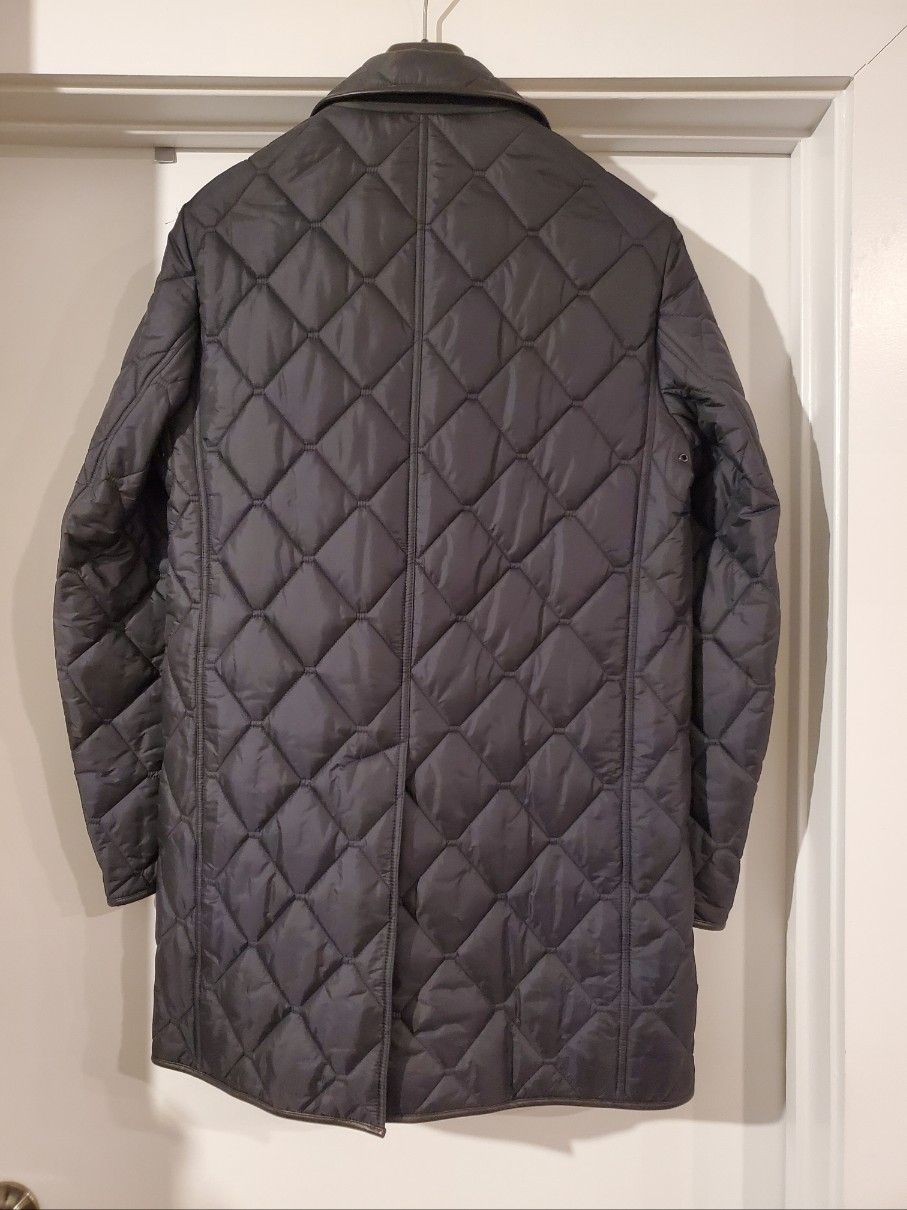 Burberry Burberry London Leather-trimmed Quilted Jacket Sz. 50 Size US M / EU 48-50 / 2 - 2 Thumbnail