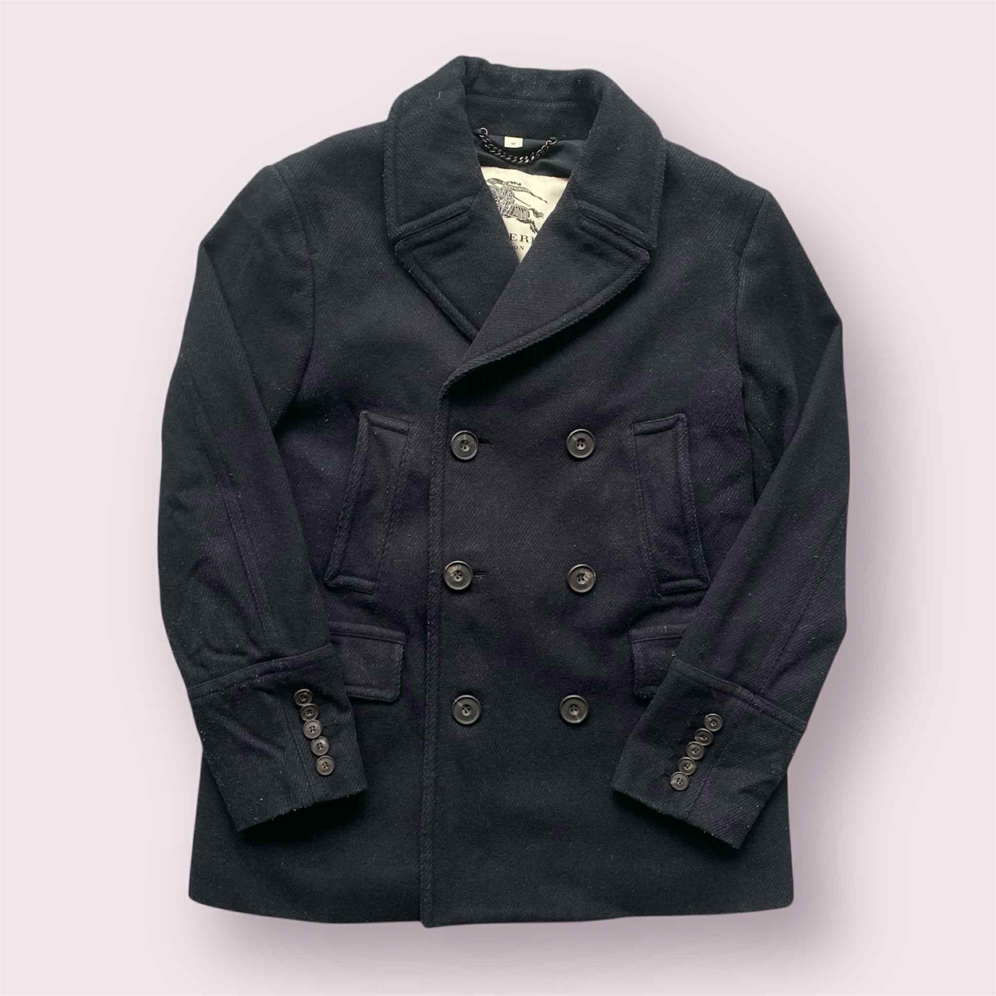 Burberry Burberry London Wool Peacoat Wool Button Up Coat Jacket Size US M / EU 48-50 / 2 - 1 Thumbnail