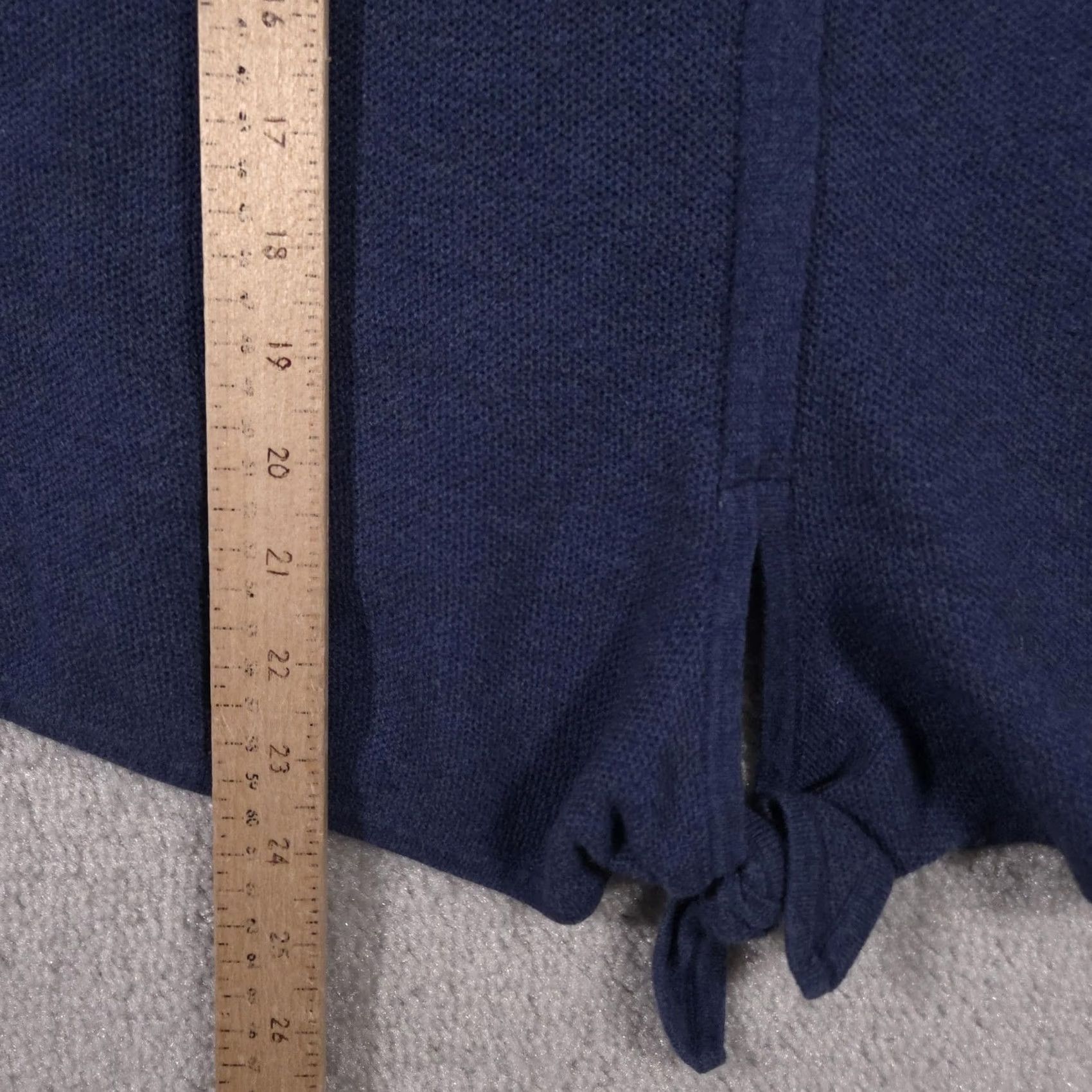 J. Jill VINTAGE J Jill Sweater Womens 2X Blue Knit Pullover Tie Front Long Sleeve Casual Top Size XXL / US 16-18 / IT 52-54 - 7 Thumbnail