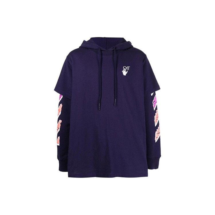 Off-White OFF-WHITE Purple Layered Hoodie Size XS Size US XS / EU 42 / 0 - 1 Thumbnail