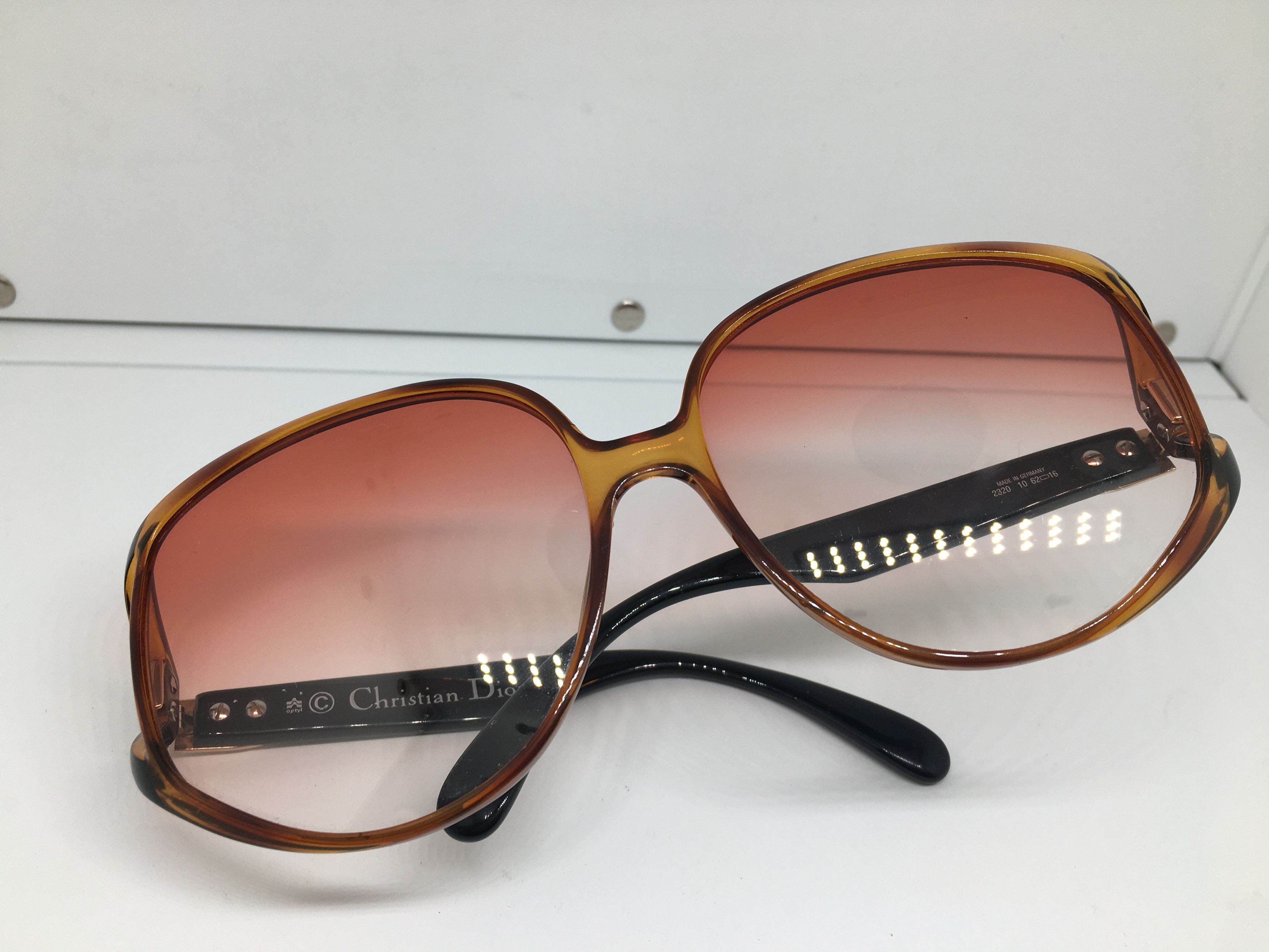 Dior Vintage 80s Christian Dior 2320 Oversize Sunglasses Germany Size ONE SIZE - 7 Thumbnail