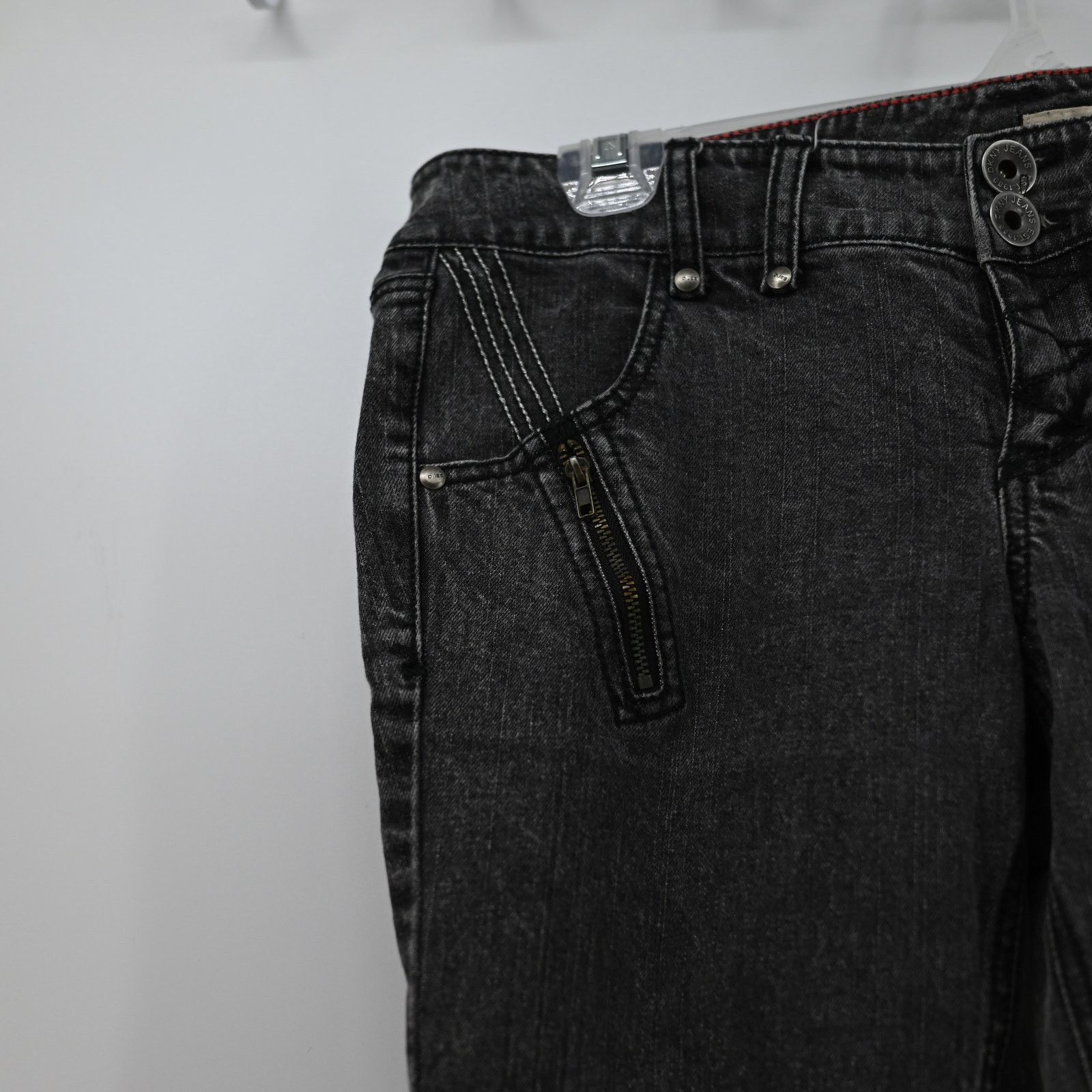 DKNY DKNY Skinny Jeans Y2K Style Zipper Faded Black Women Size 30 Size 30" / US 8 / IT 44 - 6 Thumbnail