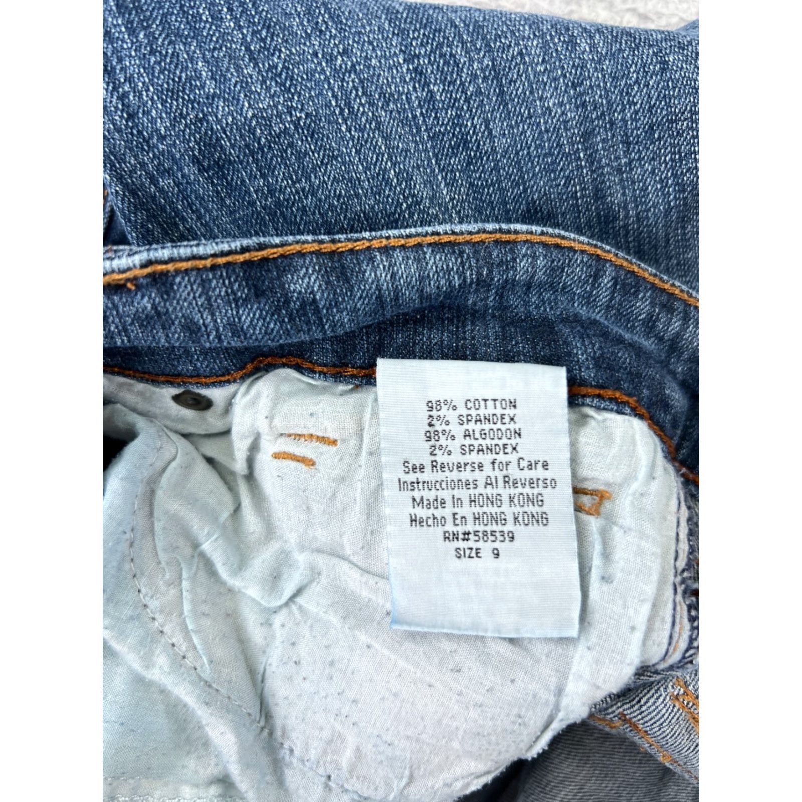 Vintage VINTAGE Underground Soul Jeans Women 9 Blue Denim Flare Raw Hem Embroidered Cotton Denim Jeans Womens 90s USA Size 30" / US 8 / IT 44 - 4 Thumbnail