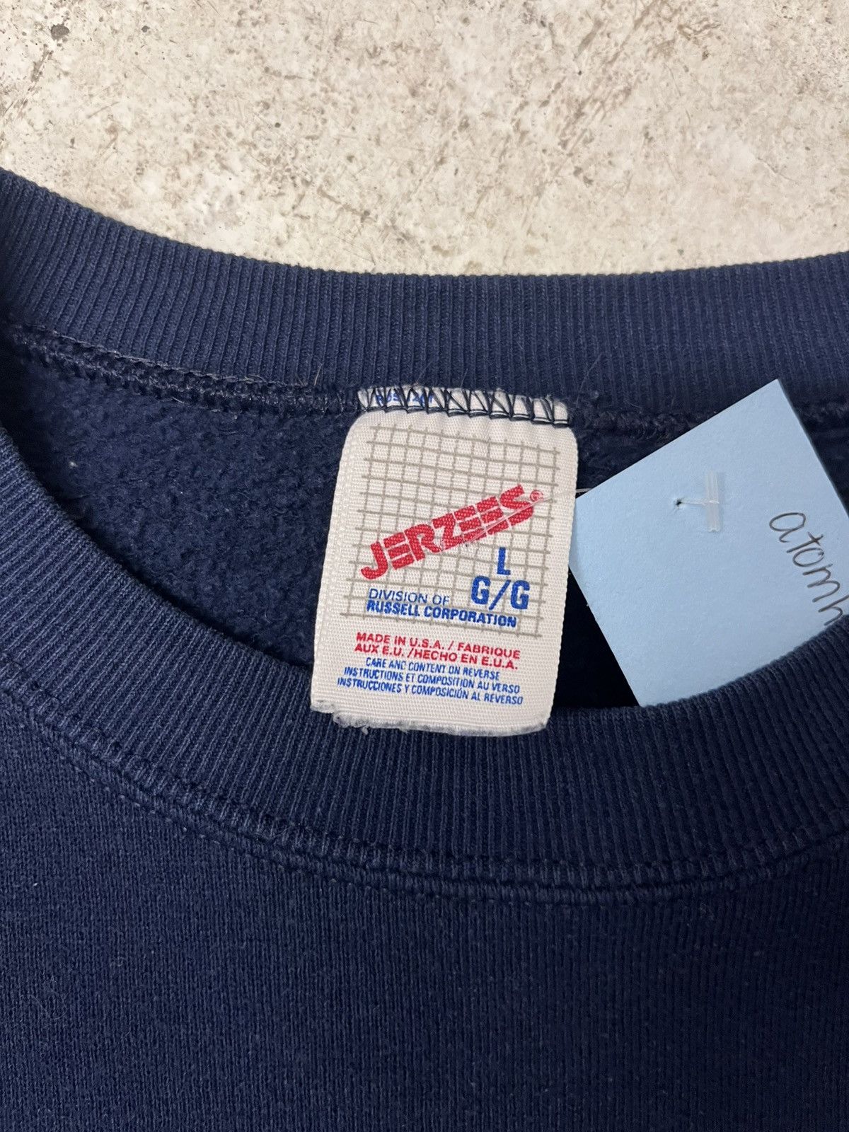Vintage Vintage navy blue georgetown sweatshirt Size US L / EU 52-54 / 3 - 3 Thumbnail