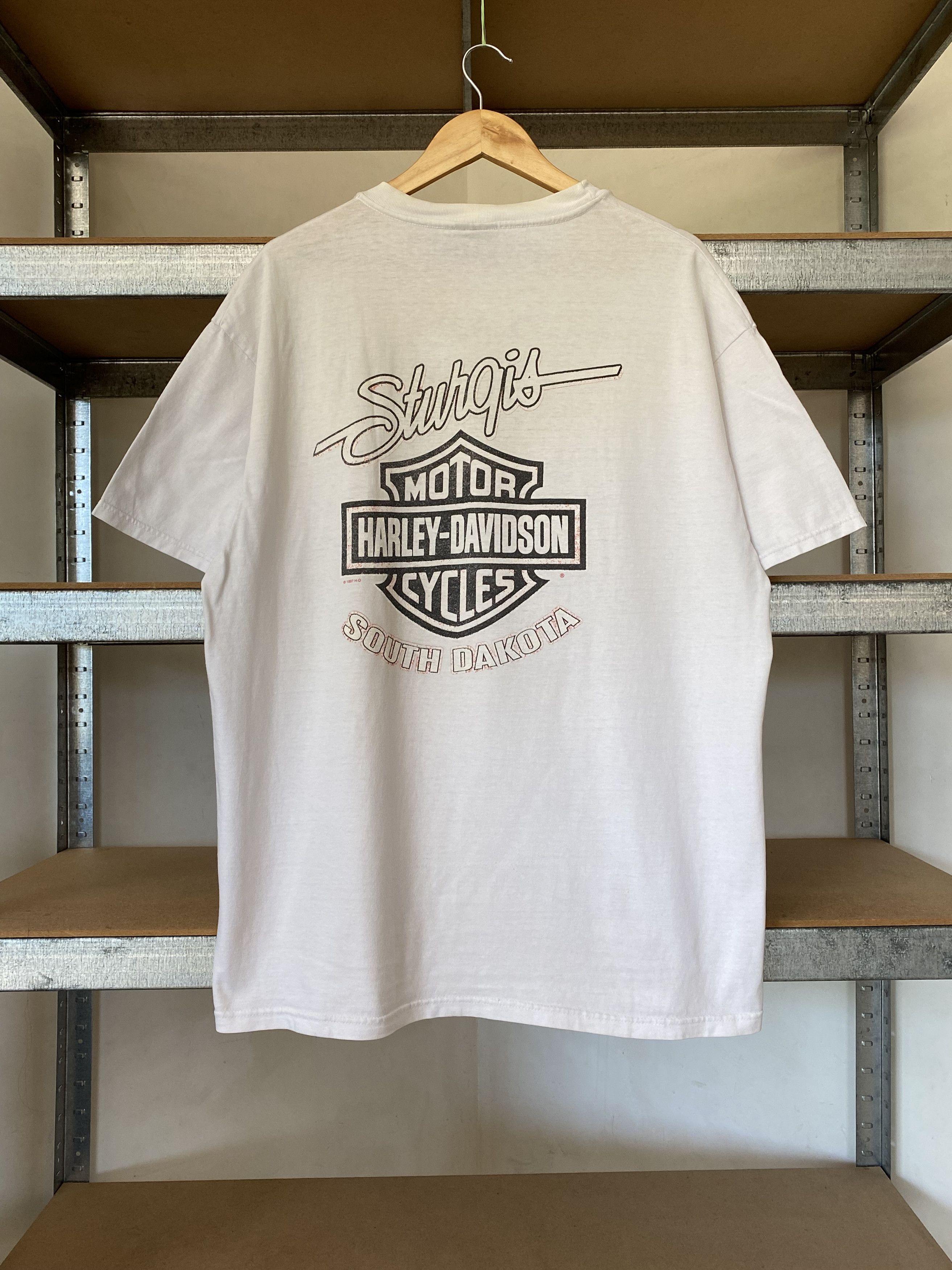 Harley Davidson × Vintage Vintage 1998 Harley Davidson Black Hills Sturgis T-shirt Size US XL / EU 56 / 4 - 2 Thumbnail