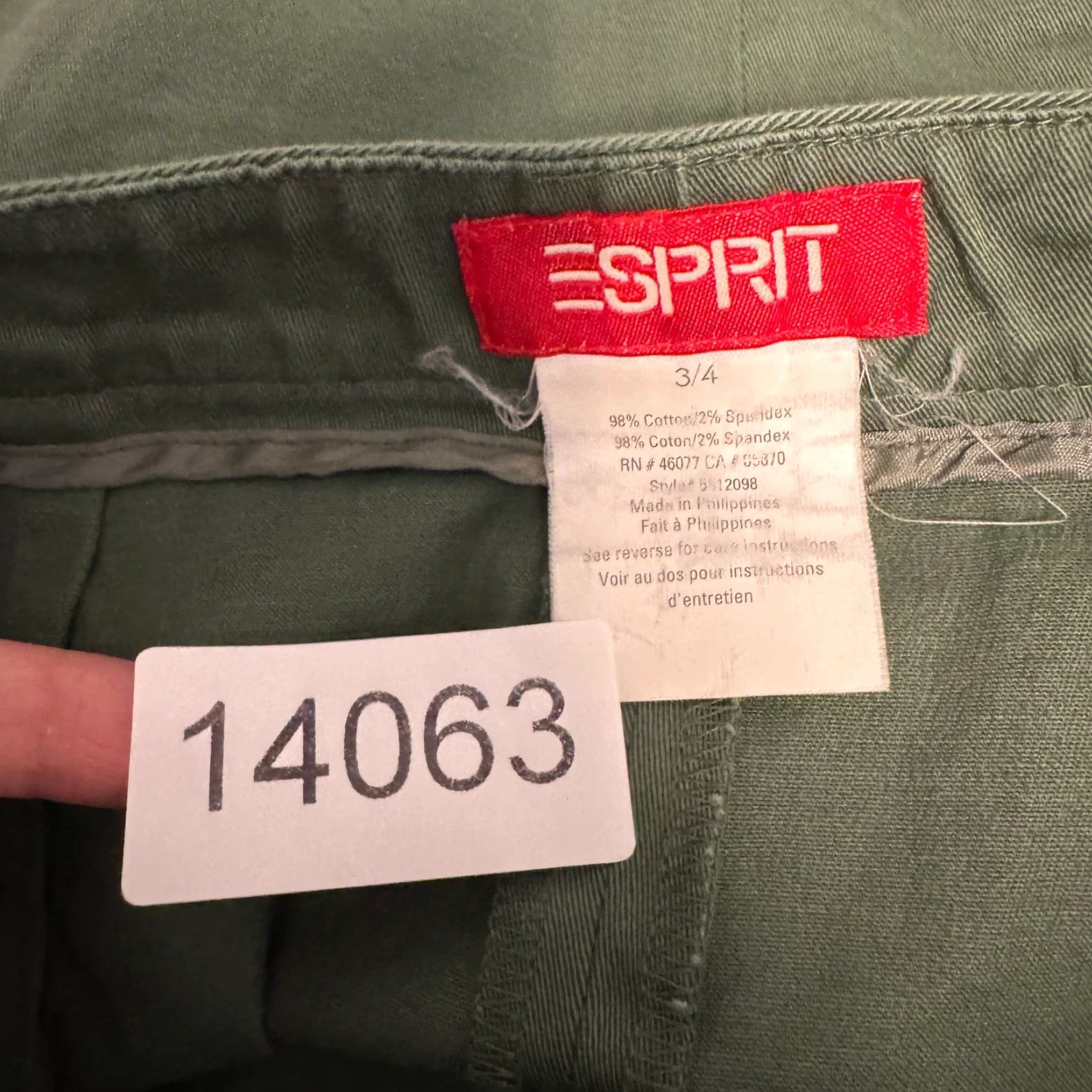 ESPIRIT VINTAGE Y2K Pencil Skirt 4 26 Khaki Olive Green Corpcore Office Siren Boho Fairy Womens Mens Girls Pants Skirt Size 27" / US 4 / IT 40 - 7 Thumbnail