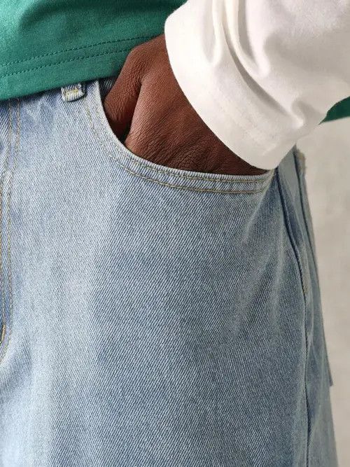 VIBE Carpenter Y2k Shorts Jorts Designer Denim Size US 36 / EU 52 - 5 Thumbnail