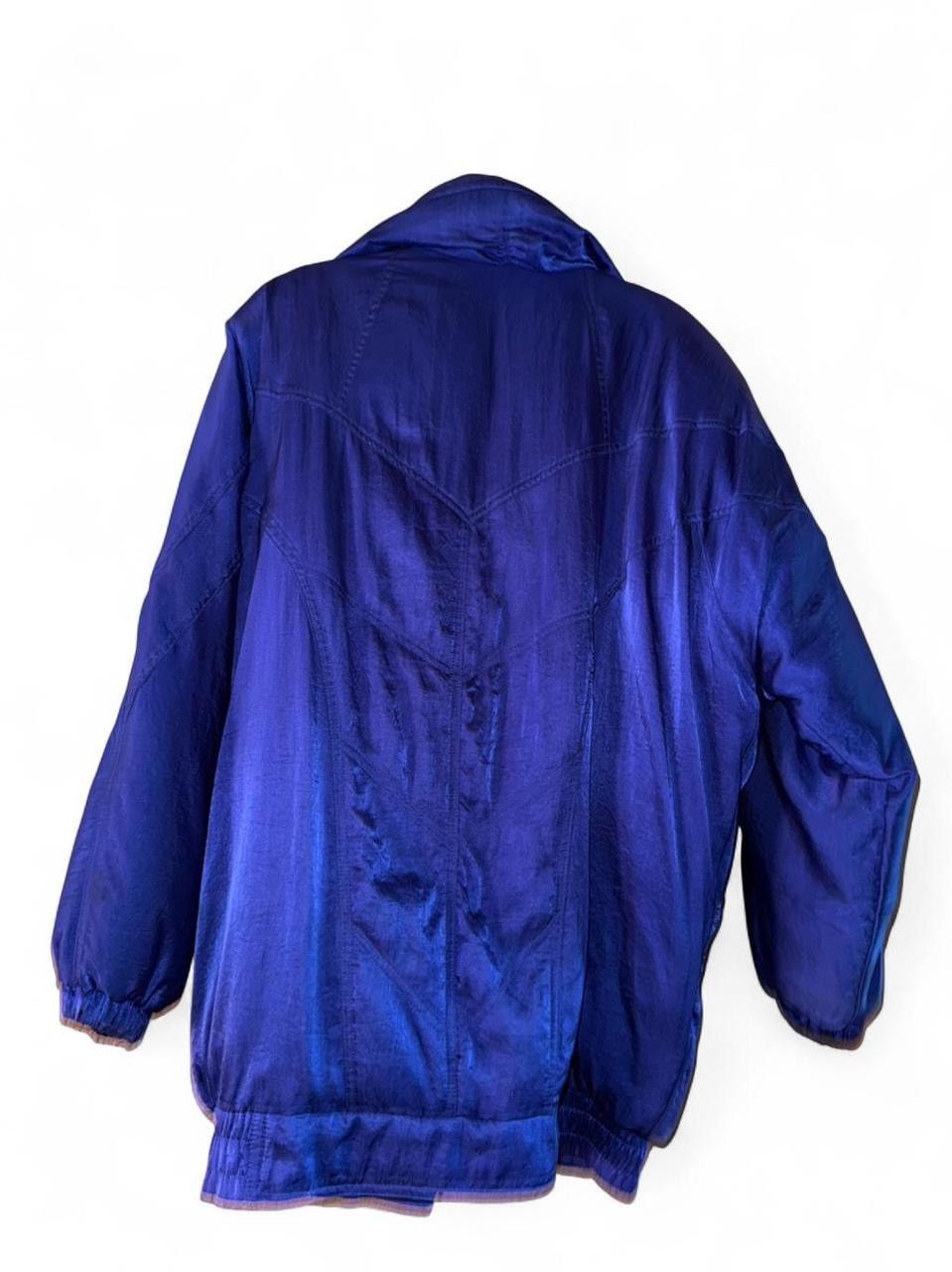 Other Vintage 80s 90s Royal Blue Satin Down Puffer Jacket Size S / US 4 / IT 40 - 6 Thumbnail