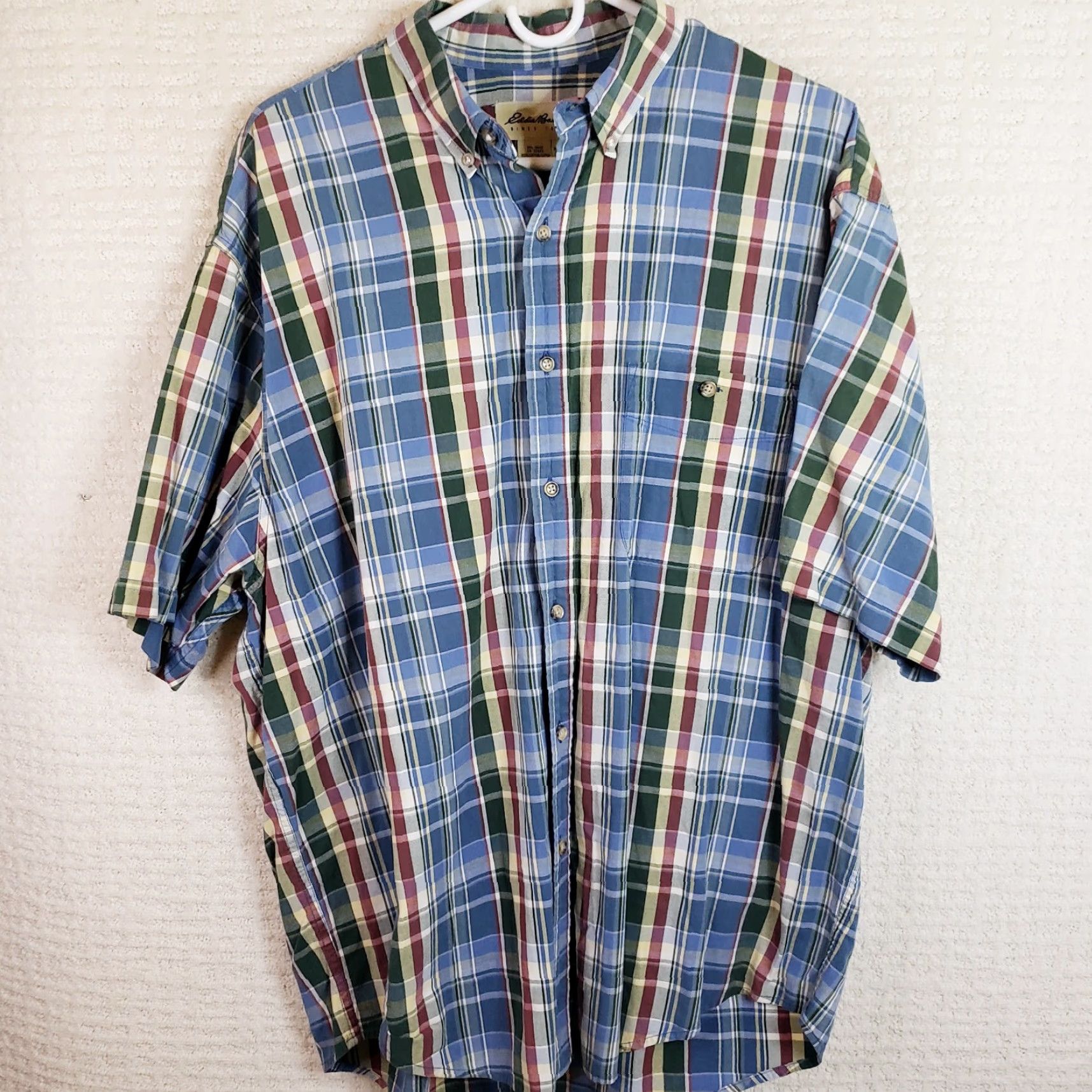 Eddie Bauer Eddie Bauer Shirt Mens XL Multicolor Plaid Short Sleeve Button Up Cotton Outdoor Regular Fit Mens XL Multicolor Plaid Short Sleeve Button-Up Shirt Size US XL / EU 56 / 4 - 2 Thumbnail