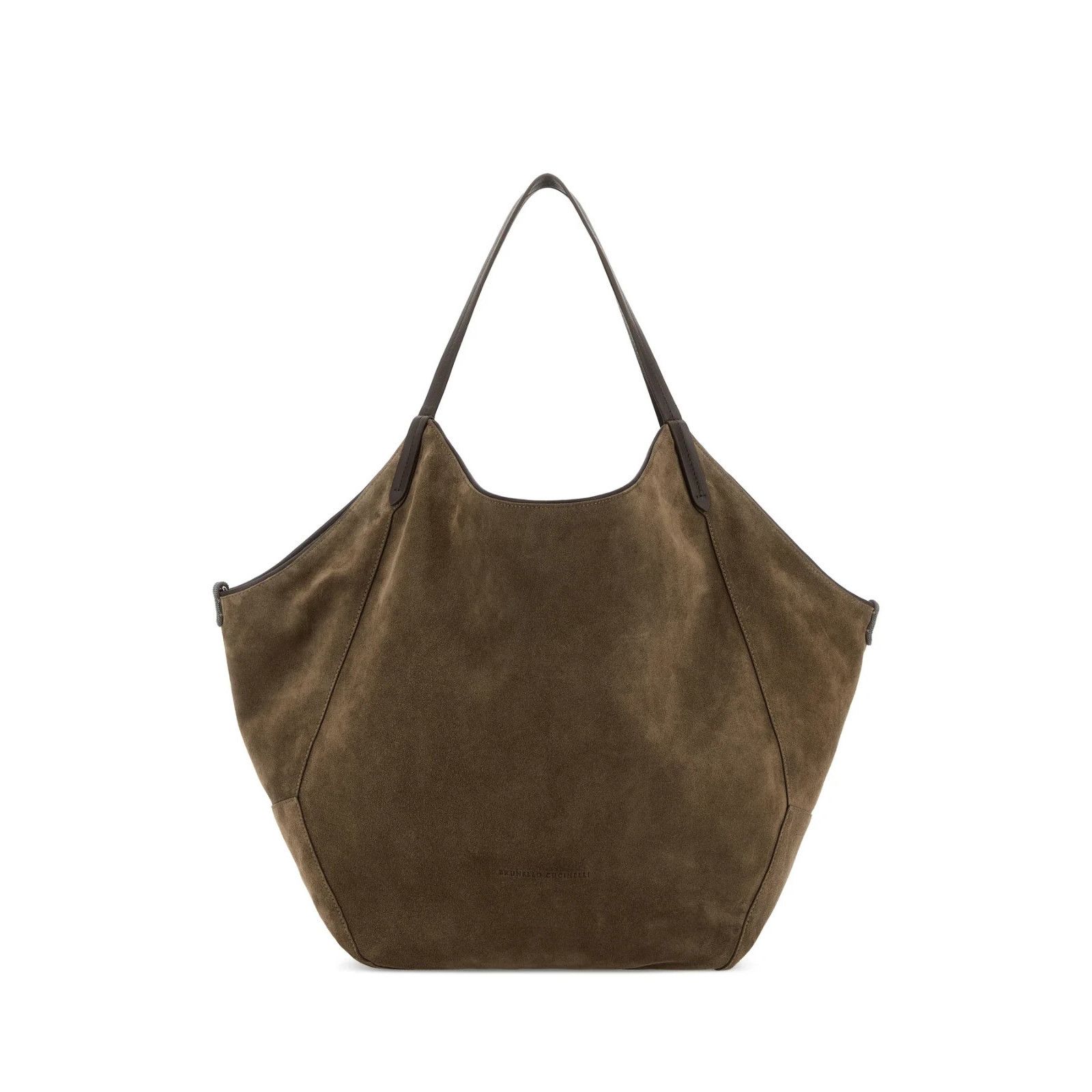 Brunello Cucinelli Brown Suede Tote Bag New Bag New, Women's