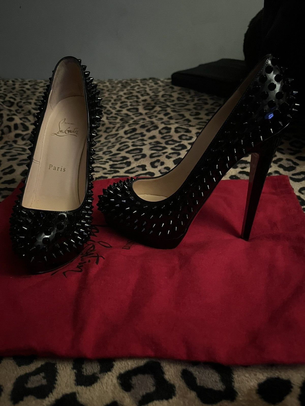 Christian Louboutin Christian Louboutin patent alti spiked heels Size US 6.5 / IT 36.5 - 4 Thumbnail