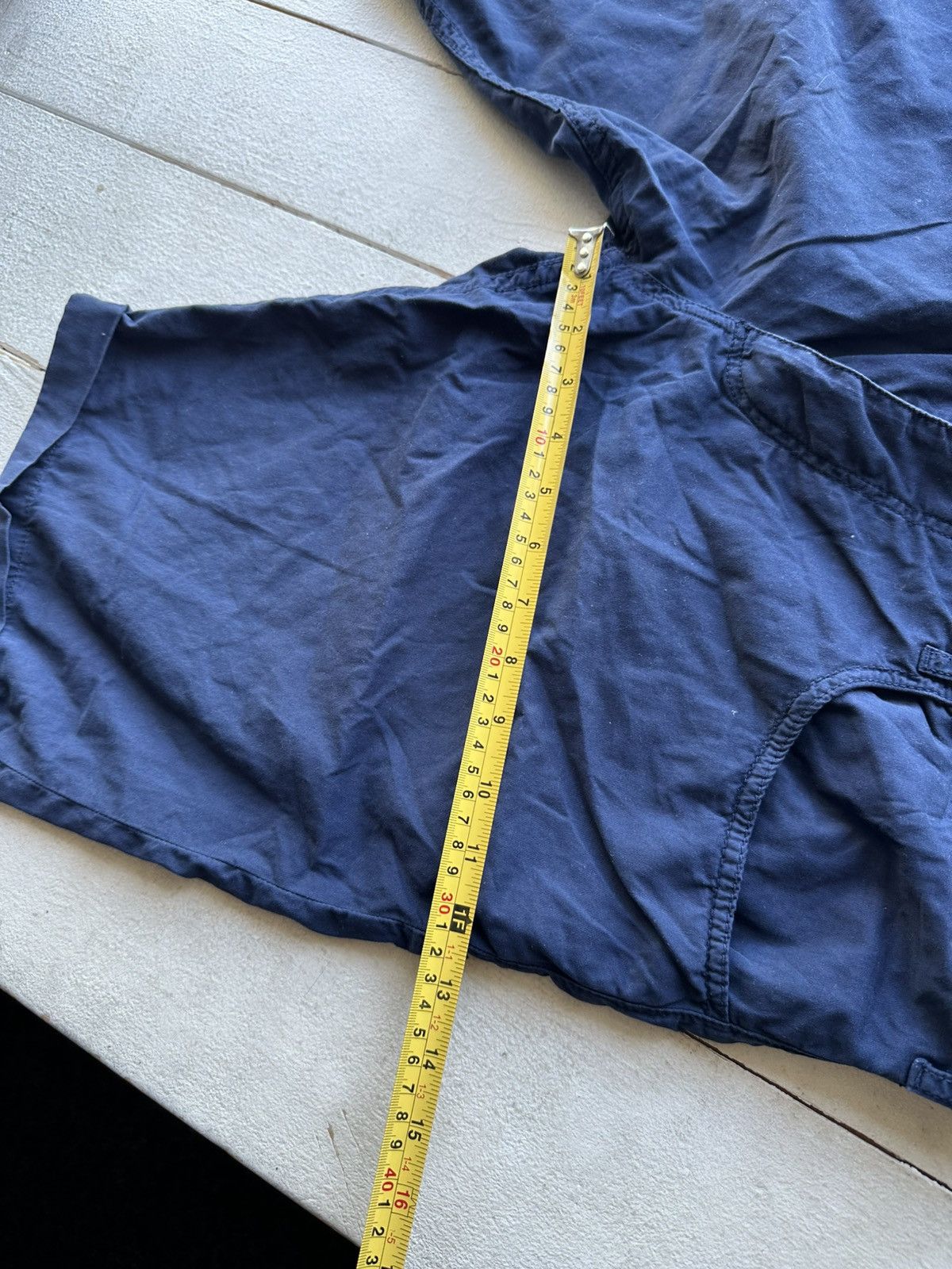 Armani VNTG 🚨 Y2K ARMANI JEANS shorts Streetwear blue LUXURY MEN Size US 36 / EU 52 - 14 Thumbnail