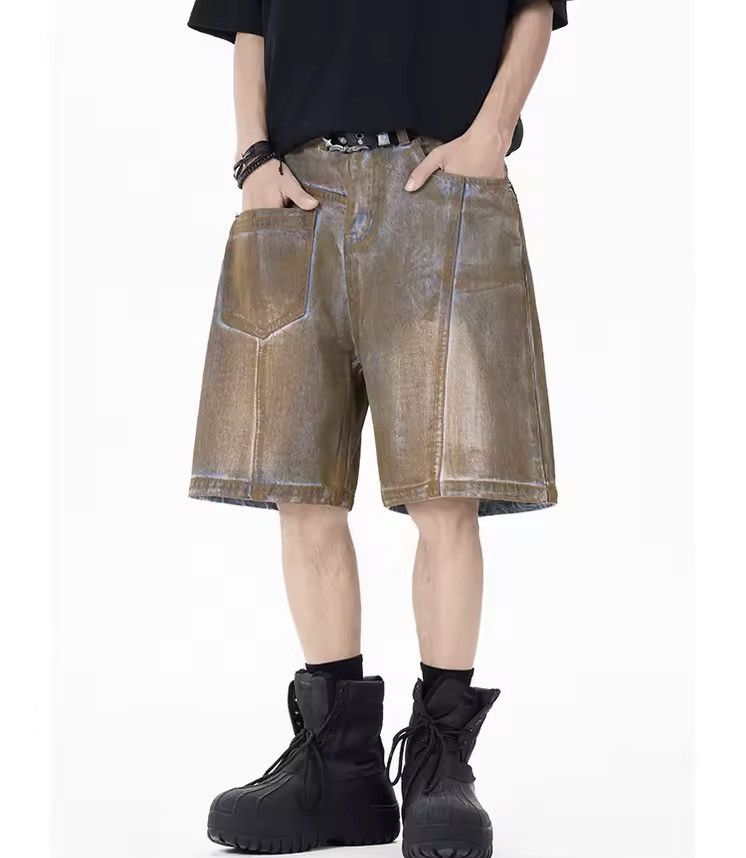 Jean Washed Y2K Vintage Style Loose Baggy Jorts Shorts Size US 34 / EU 50 - 3 Thumbnail