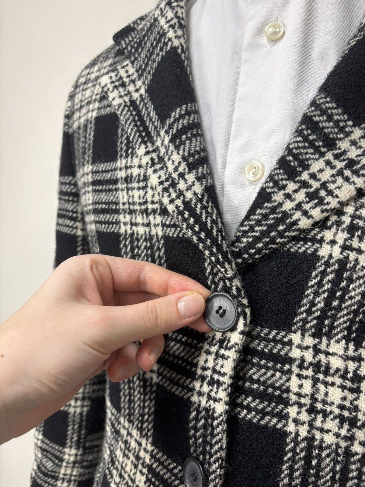 Harris Tweed Harris Tweed Women’s Plaid Check Gray Wool Blazer Skirt Set Size M / US 6-8 / IT 42-44 - 9 Thumbnail