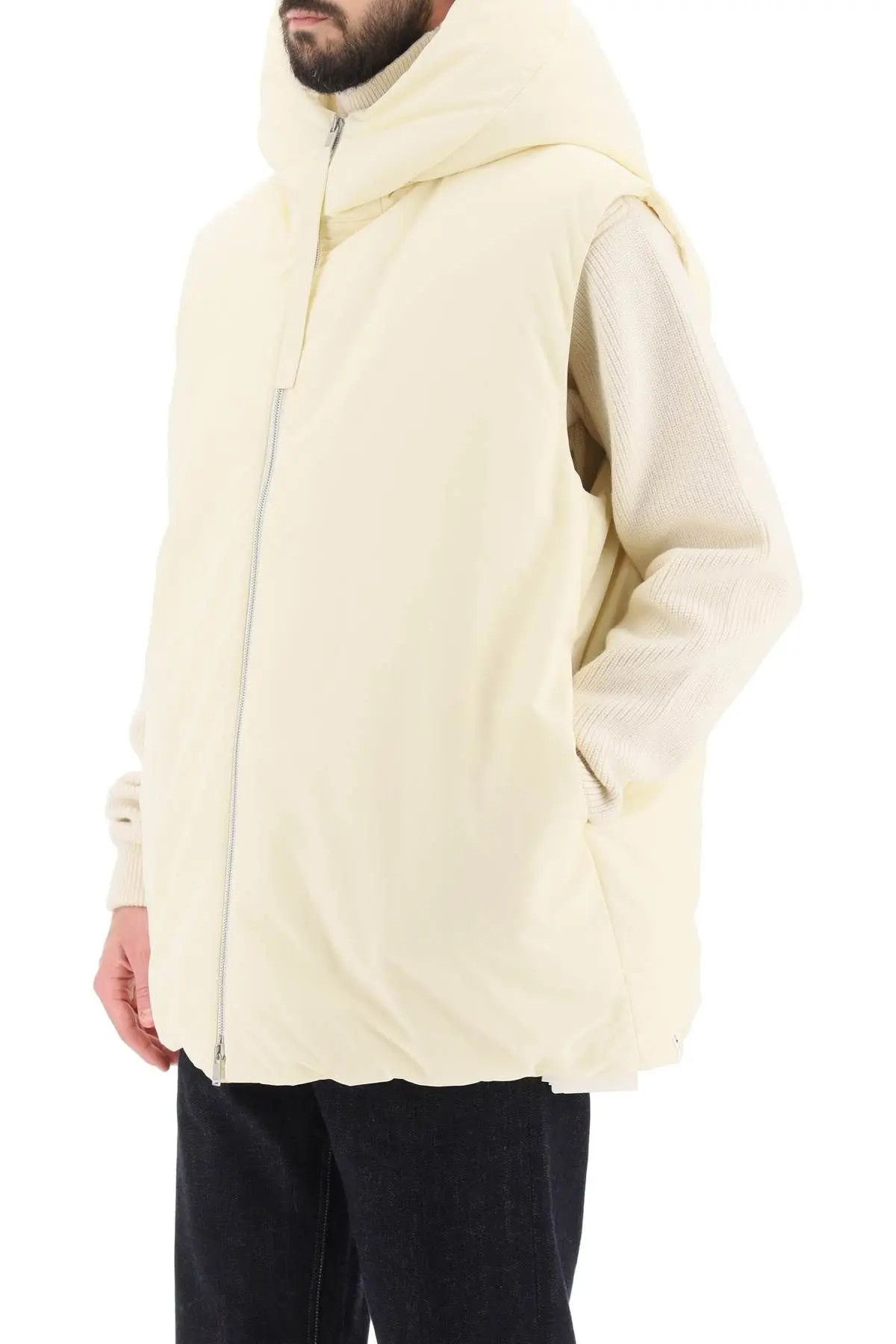 Jil Sander Jil Sander+ BNWT 2023 Oversized Hooded Down Vest Size US L / EU 52-54 / 3 - 5 Thumbnail