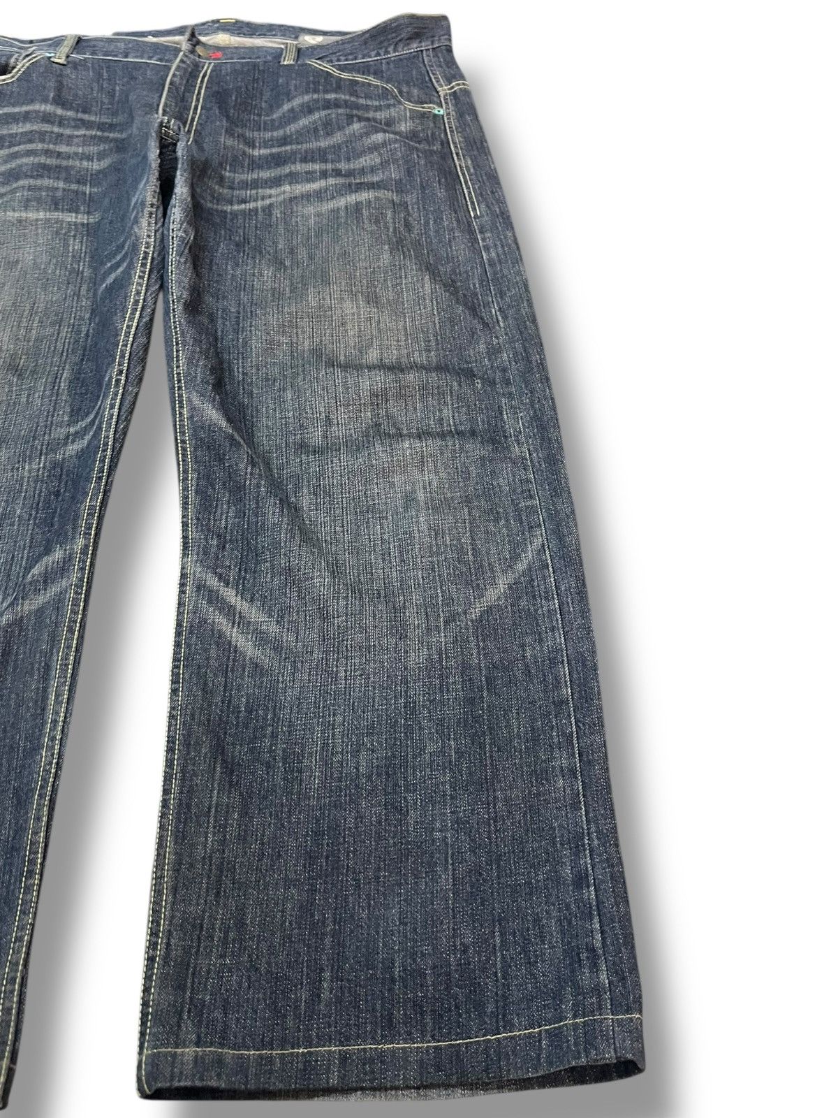 Le Grande Bleu (L.G.B.) Vintage Namitatsu Baggy Karakuri Tamashi Style Denim Size US 44 / EU 60 - 5 Thumbnail