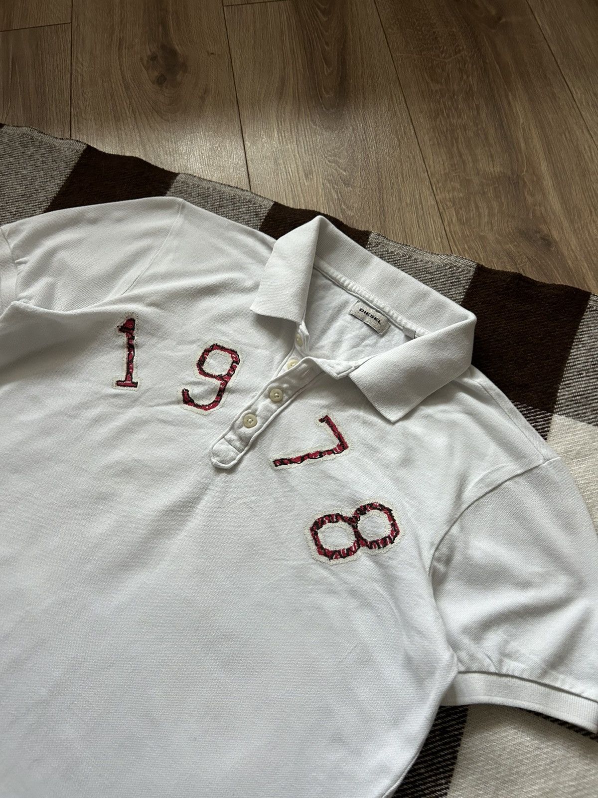 Diesel Diesel Big logo luxury polos shirt mens Size US M / EU 48-50 / 2 - 2 Thumbnail