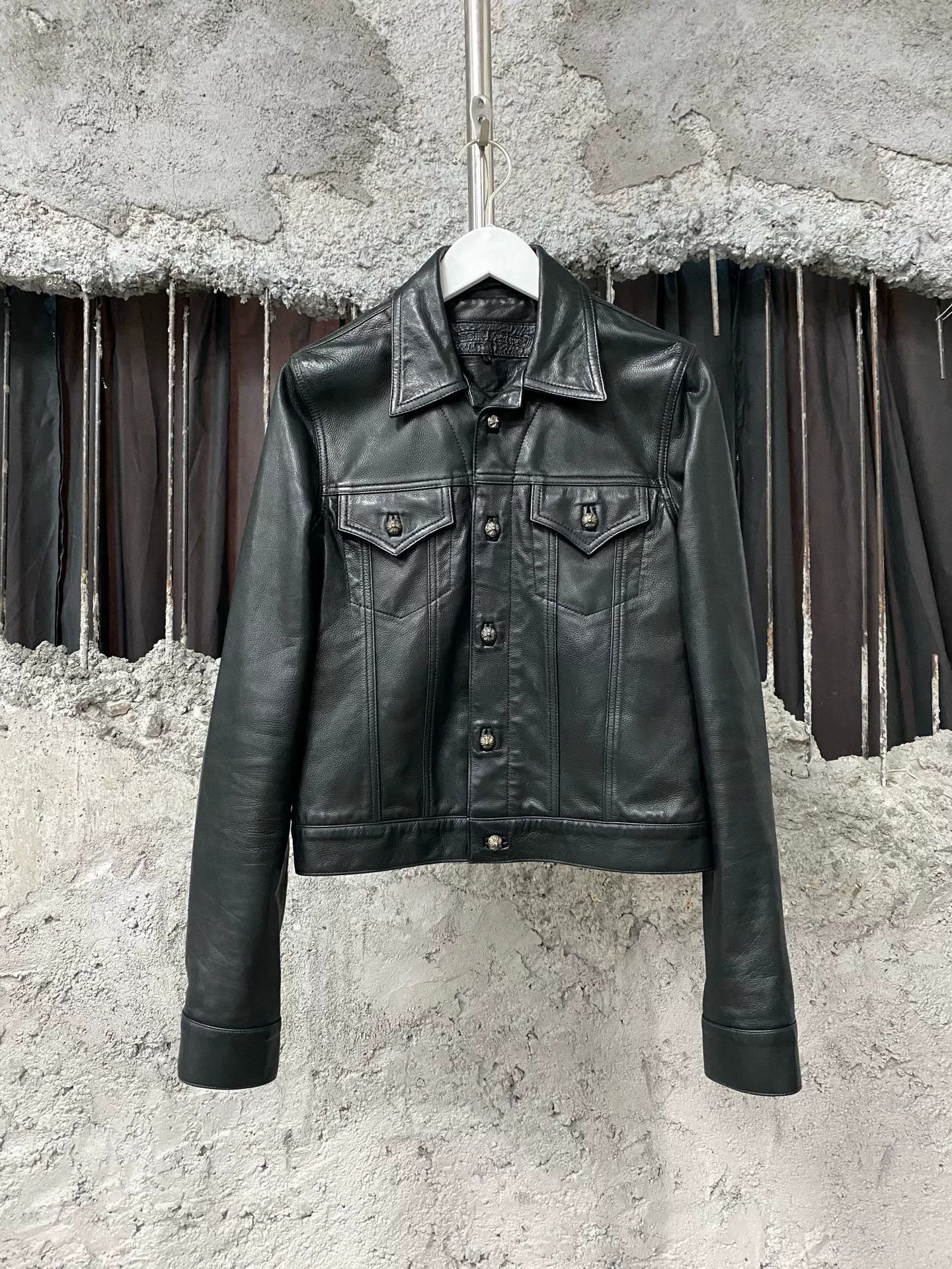 Chrome Hearts chrome hearts black leather jacket size s Size US S / EU 44-46 / 1 - 1 Thumbnail