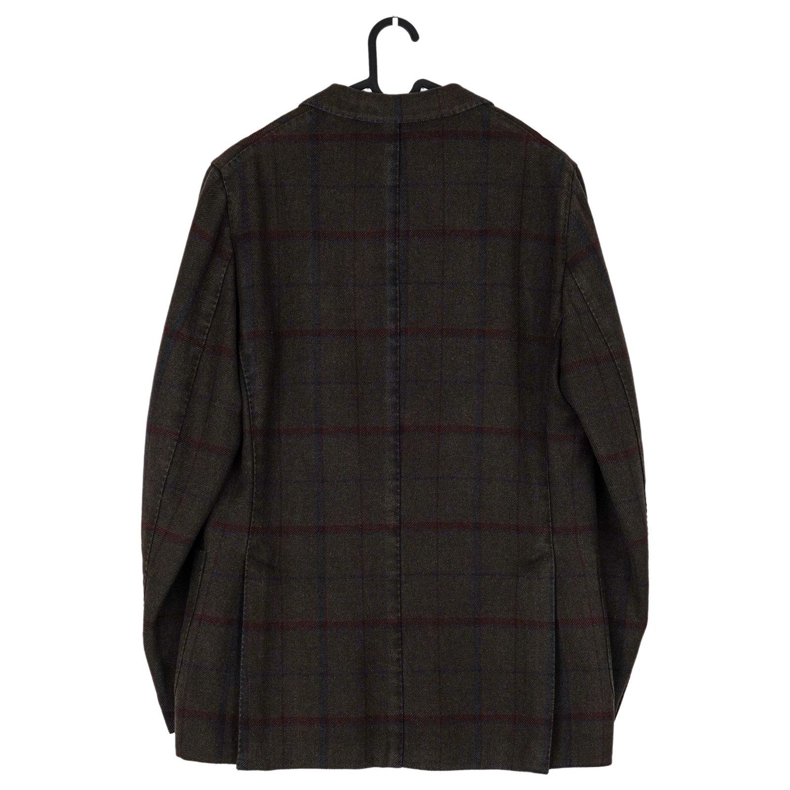 Boglioli Boglioli Brown Plaid Wool Blend Tailored Blazer K Jacket Size US L / EU 52-54 / 3 - 2 Thumbnail