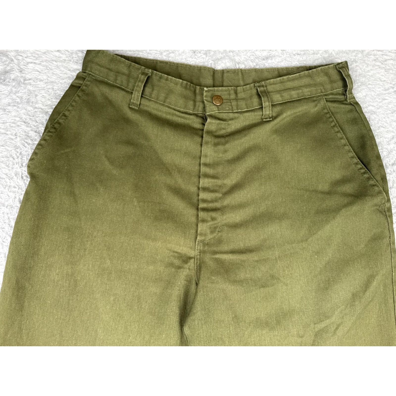 Vintage VINTAGE Boy Scouts Of America Pants Mens 32x27 Green Chino Straight Leg Official Size US 32 / EU 48 - 4 Thumbnail