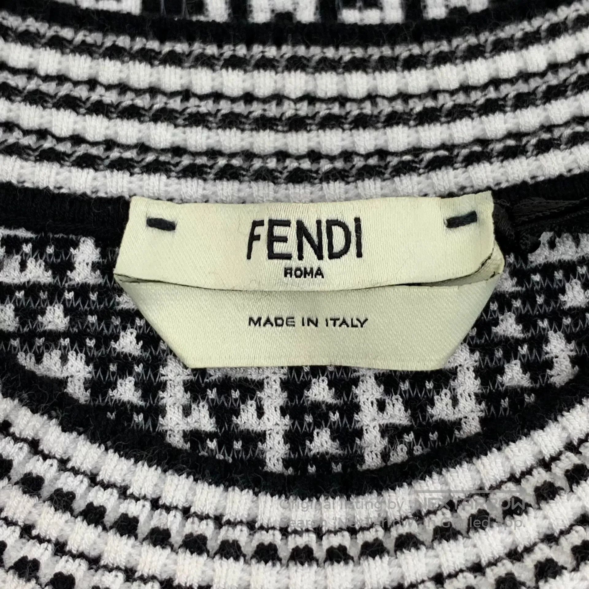 Fendi fendi color block logo knit short sleeve top. Size US M / EU 48-50 / 2 - 5 Thumbnail