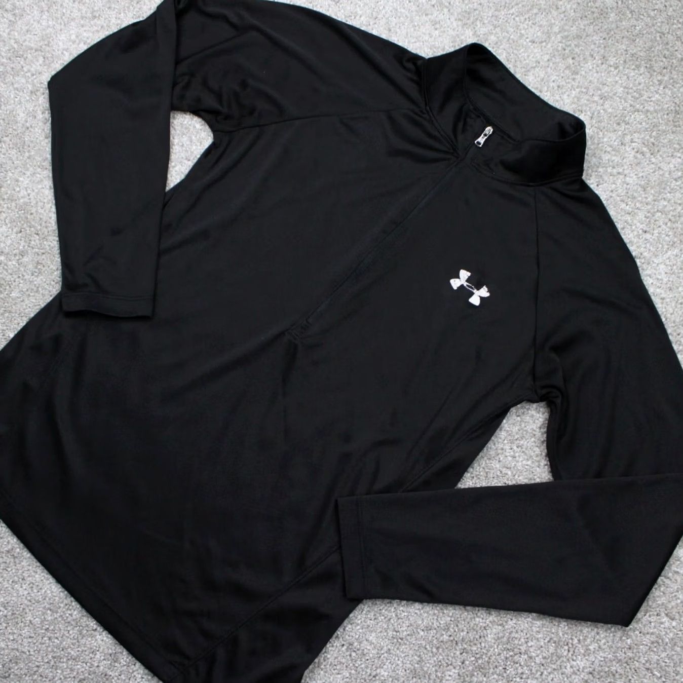 Under Armour Under Armour Tech Twist Sweatshirt Women M Black 1/2 Zip Loose Fit Heatgear Colorblock Logo Zipper Pullover Size M / US 6-8 / IT 42-44 - 3 Thumbnail