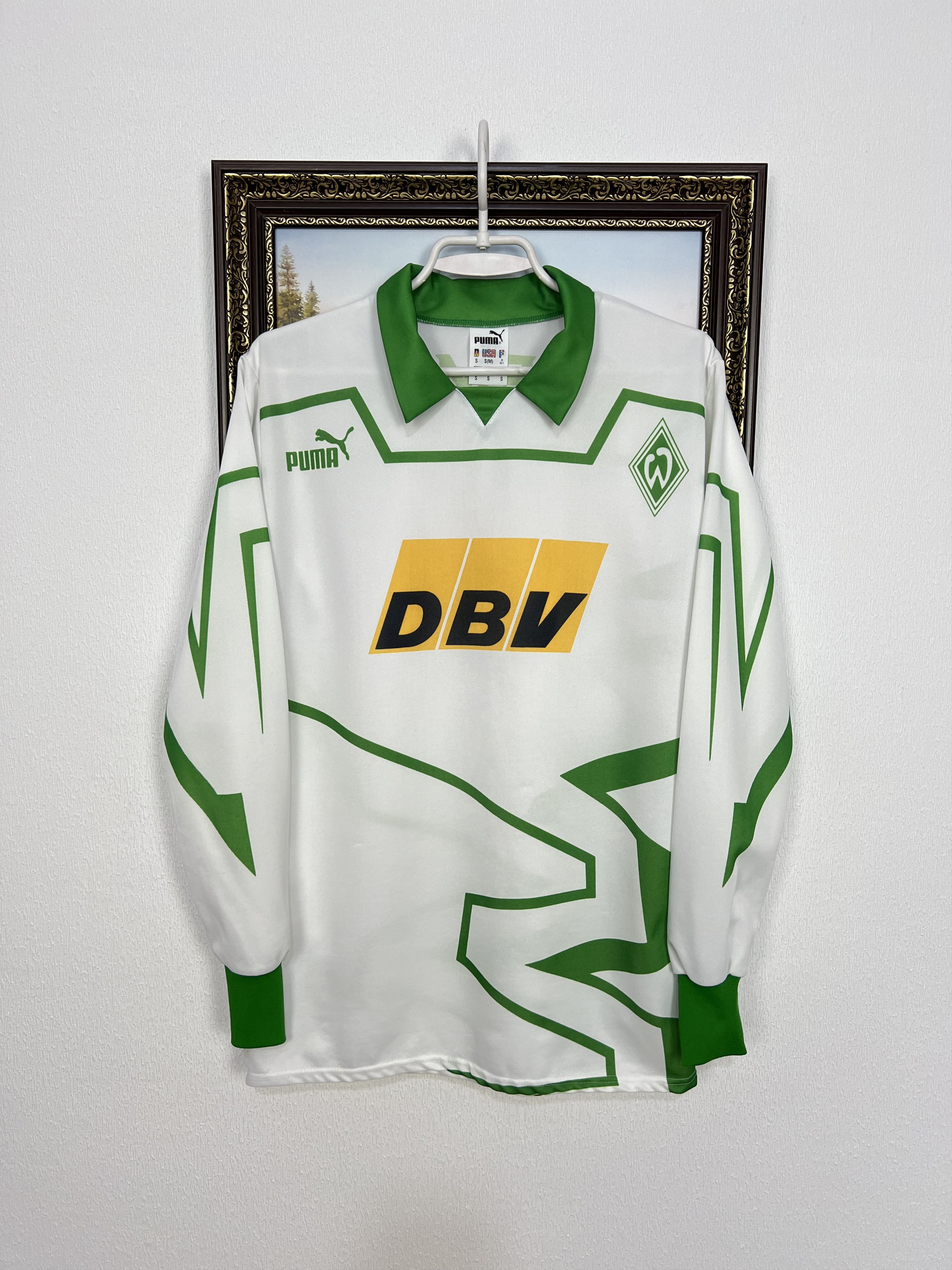 Puma Werder Bremen Home football shirt 1993 Puma Long Sleeve Size US S / EU 44-46 / 1 - 1 Thumbnail