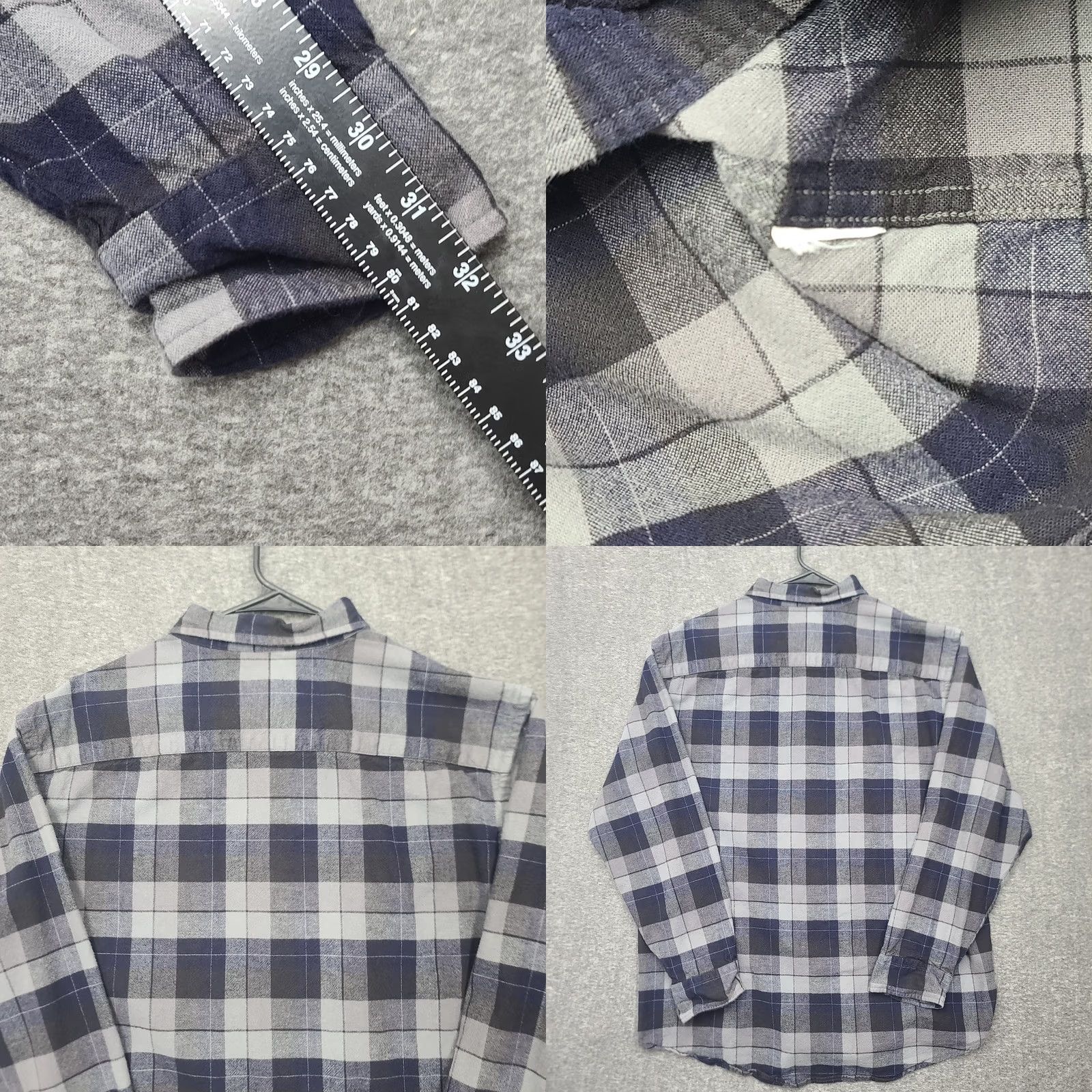 Pendleton Pendleton Mason Cotton Flannel Shirt Mens XL Long Sleeve Blue Gray Plaid Button-Down Collar Casual, Travel Twill Size US XL / EU 56 / 4 - 8 Thumbnail