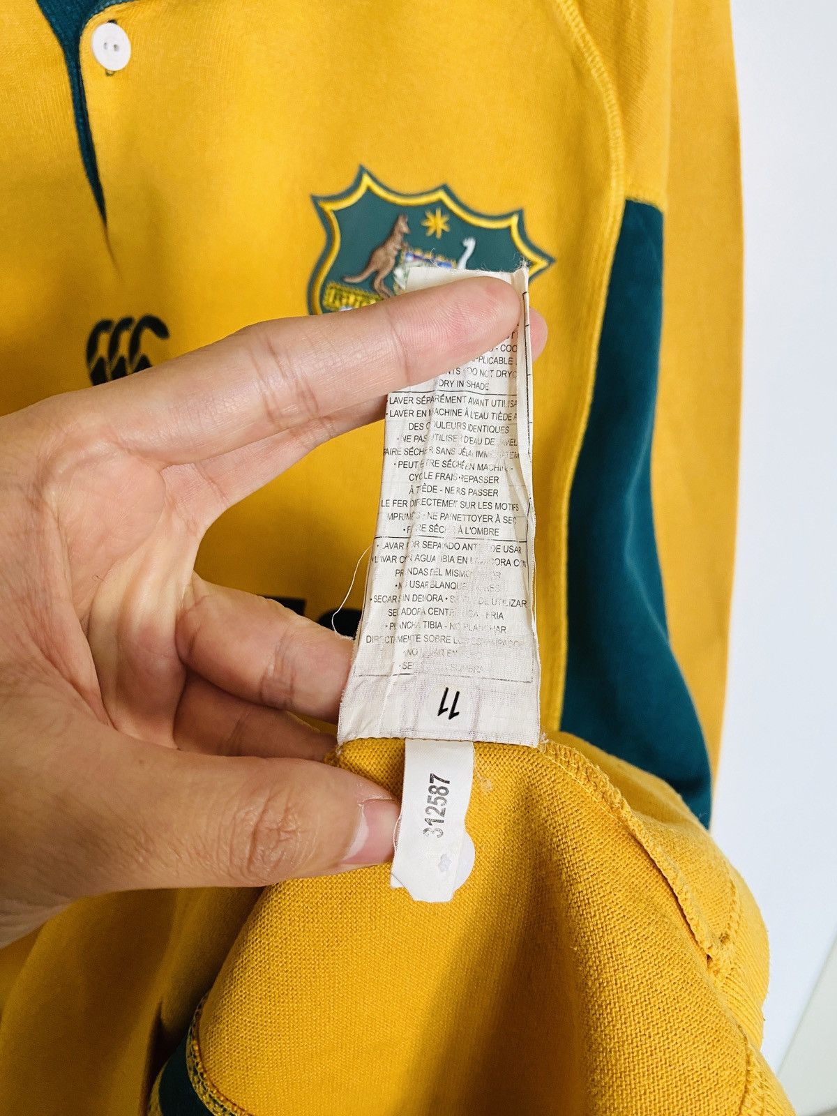 Canterbury of New Zealand × Vintage Vintage Canterbury Polo Rugby Australia Wallabies Size US L / EU 52-54 / 3 - 6 Thumbnail