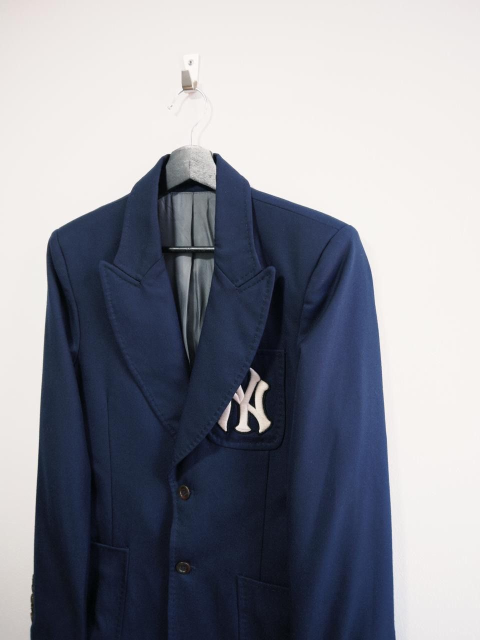 Gucci × MLB Extremely Rare Limited Edition MLB Yankee Embroidery Blazer Size 38R - 3 Thumbnail