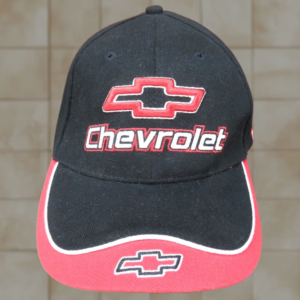 Vintage VINTAGE Chevrolet Chevy Race Truck hot rods adjustable Hat Black Red VTG car plus unisex Adults Size ONE SIZE - 1 Thumbnail