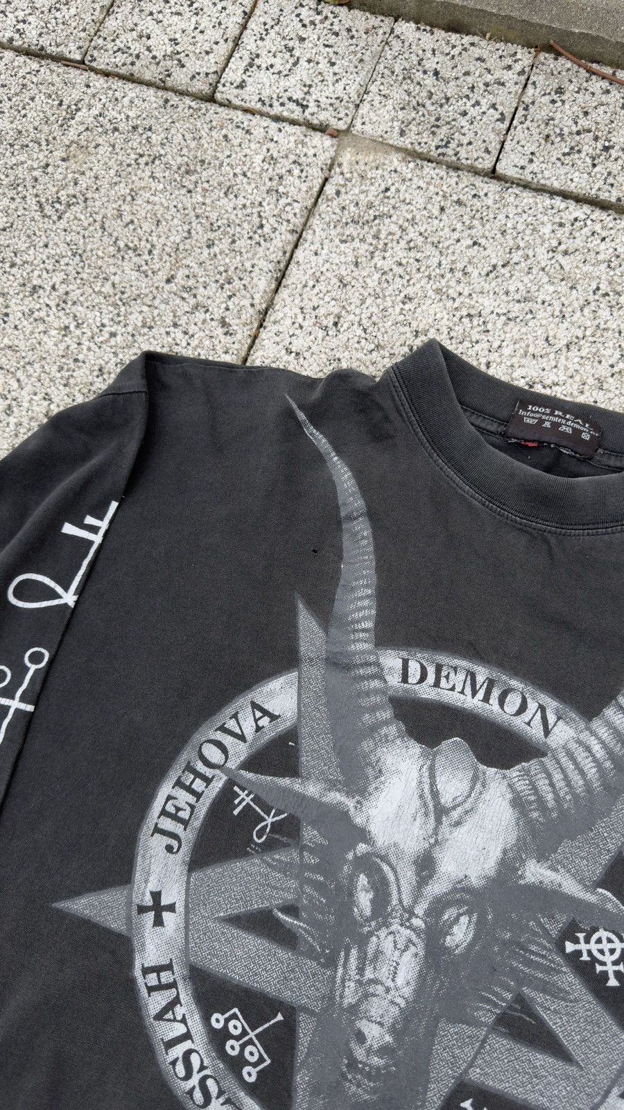 Vintage Demon Adonai Lucifer Messiah Jehova Black Metal Vintage 90s Size US XL / EU 56 / 4 - 7 Thumbnail