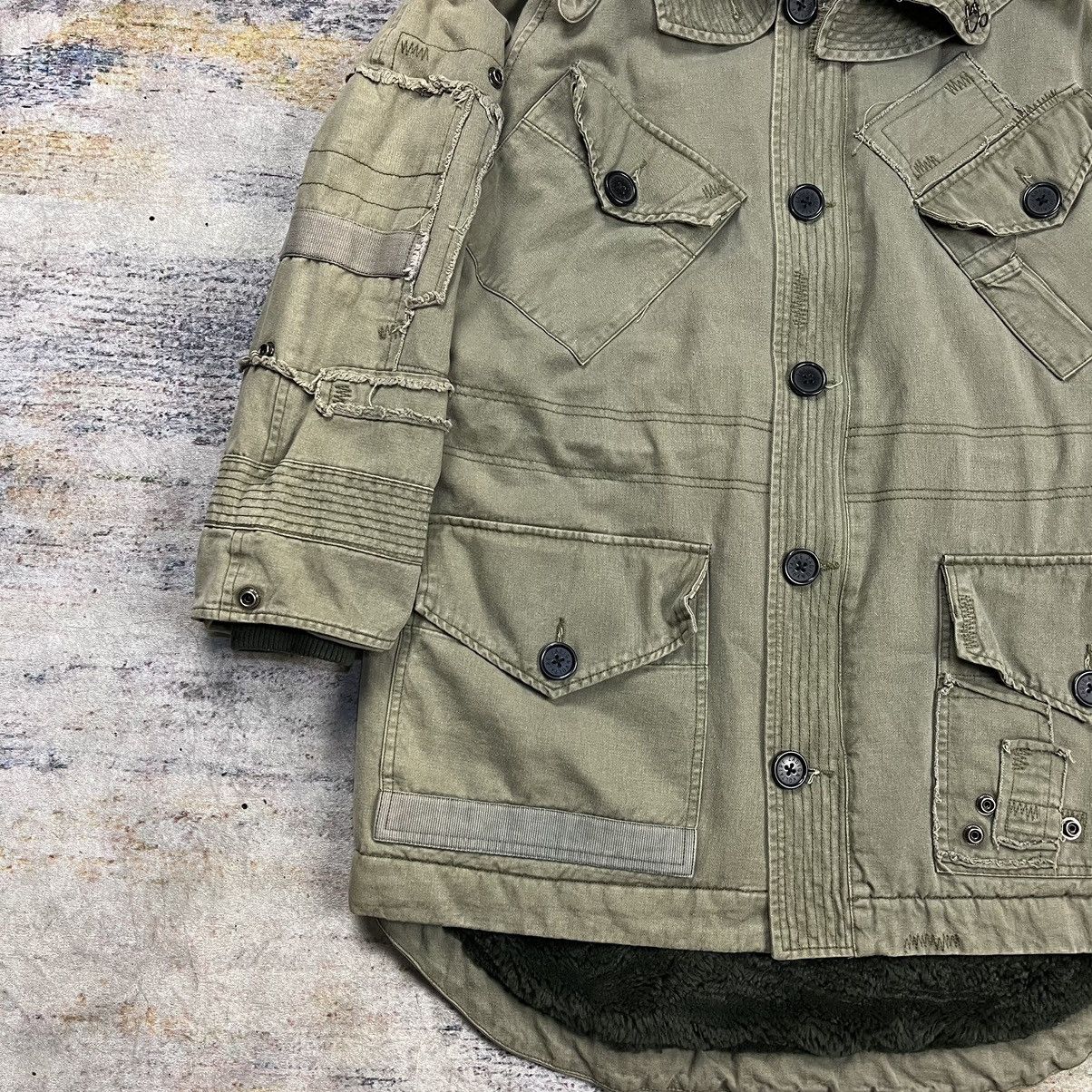 Zadig & Voltaire ZADIG & VOLTAIRE HOODED BRITISH ARMY PATCHWORK PARKA JACKET Size XS / US 0-2 / IT 36-38 - 6 Thumbnail