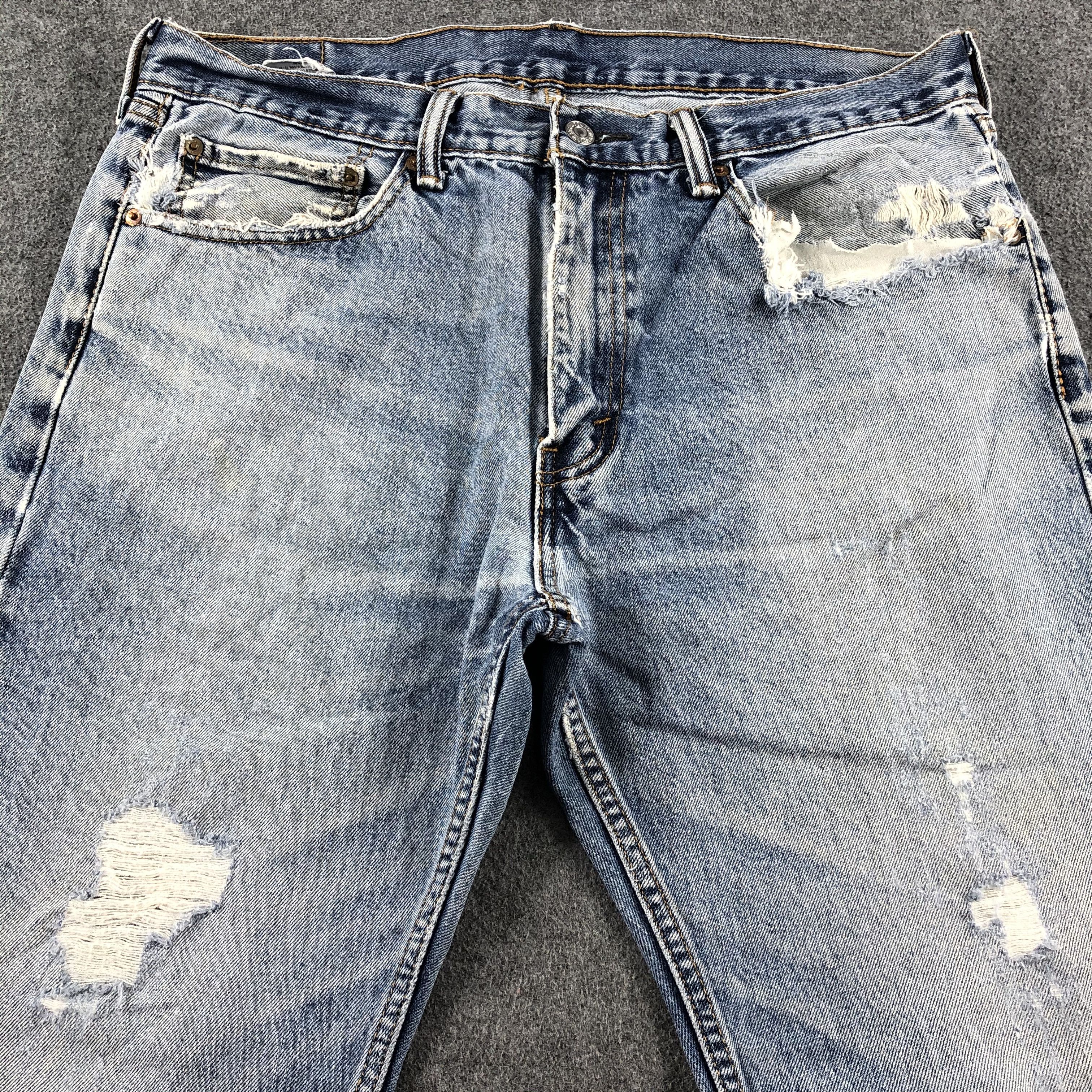 Levi's Vintage Blue Wash Levis 505 Jeans-J2477 Size US 36 / EU 52 - 3 Thumbnail