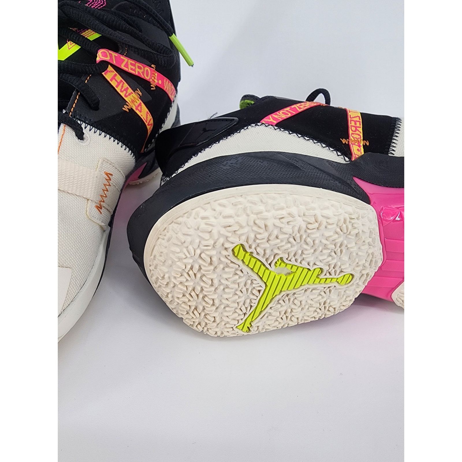 Nike Jordan Why Not Zer0.4 Pale Ivory Orange Volt Men’s 10.5 Size US 10.5 / EU 43-44 - 6 Thumbnail