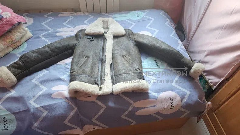 Schott Schott B3 fur one-piece sheepskin Size US S / EU 44-46 / 1 - 2 Thumbnail