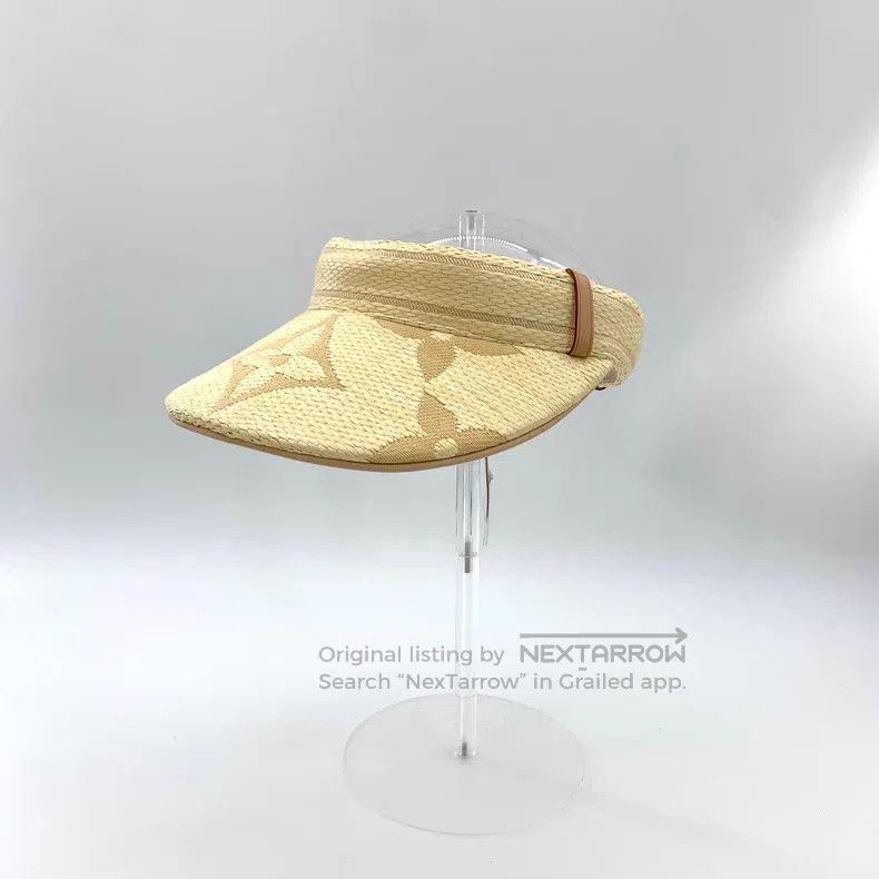 Louis Vuitton Louis Vuitton Yellow logo presbyopic jacquard sunshade hat Size ONE SIZE - 3 Thumbnail