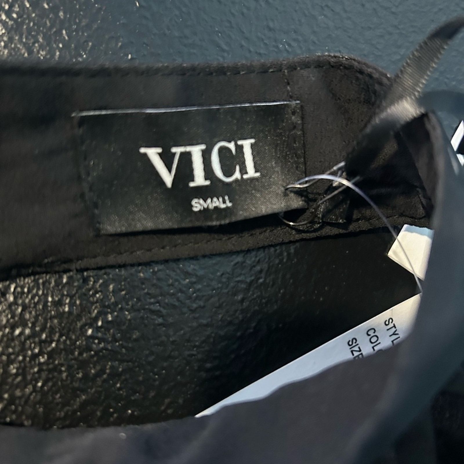 Other Vici Black Organza Halter Bow Tie Neck Bodysuit NWT S Size S / US 4 / IT 40 - 7 Thumbnail