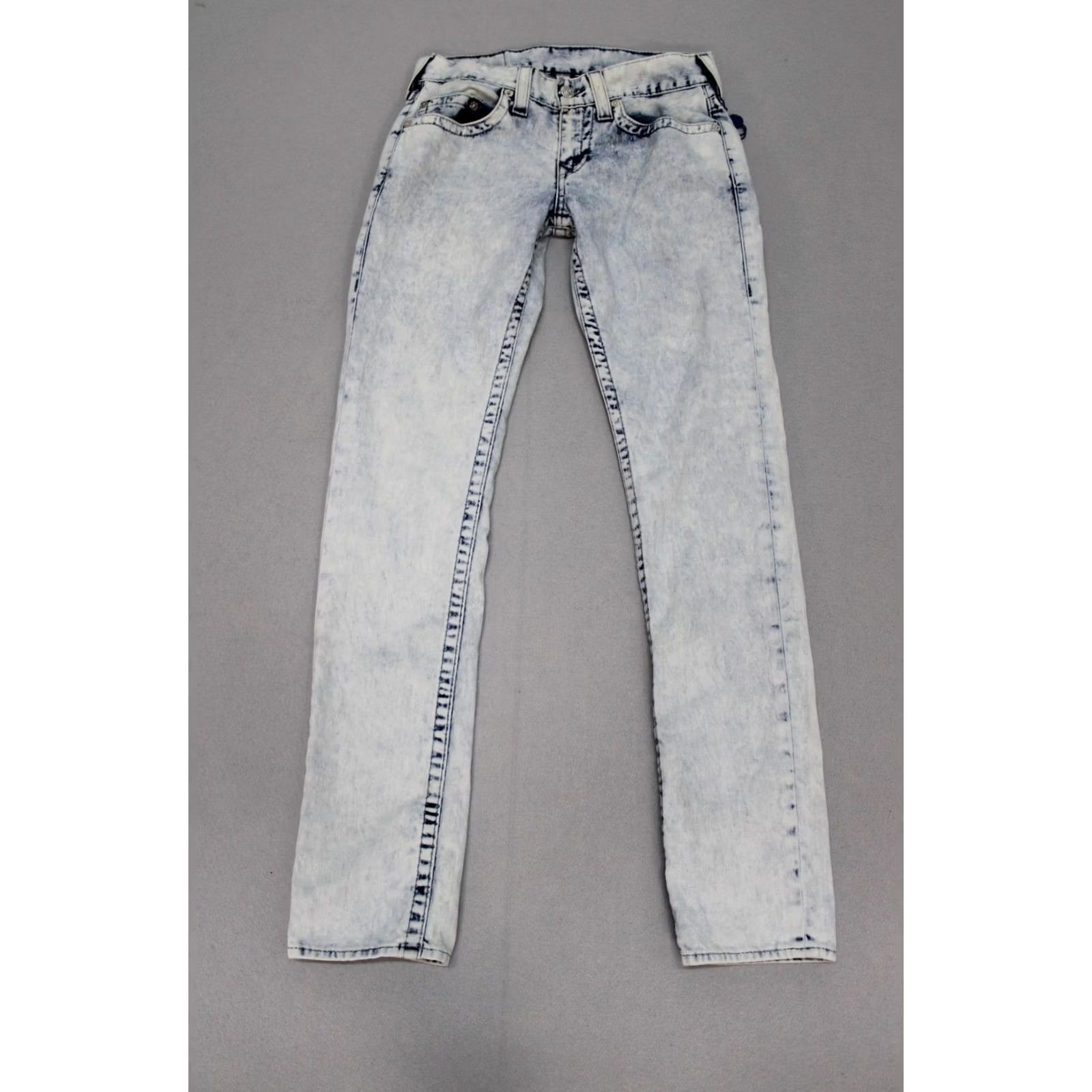 True Religion True Religion Jeans Mens 30 Skinny Light Wash Distressed Denim Pants Size US 30 / EU 46 - 3 Thumbnail