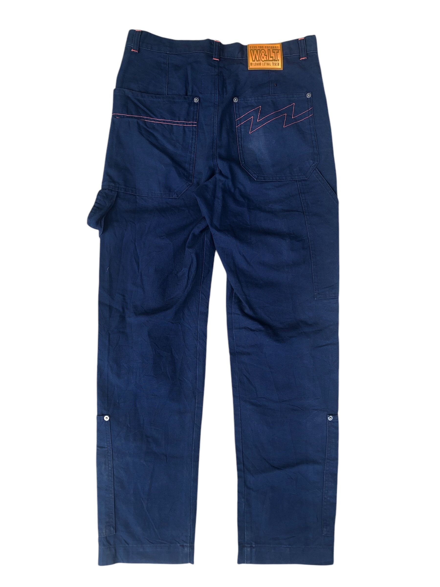 W&LT Iconic 90s W&LT kiss the future multi pocket cargo pants Size US 30 / EU 46 - 2 Thumbnail