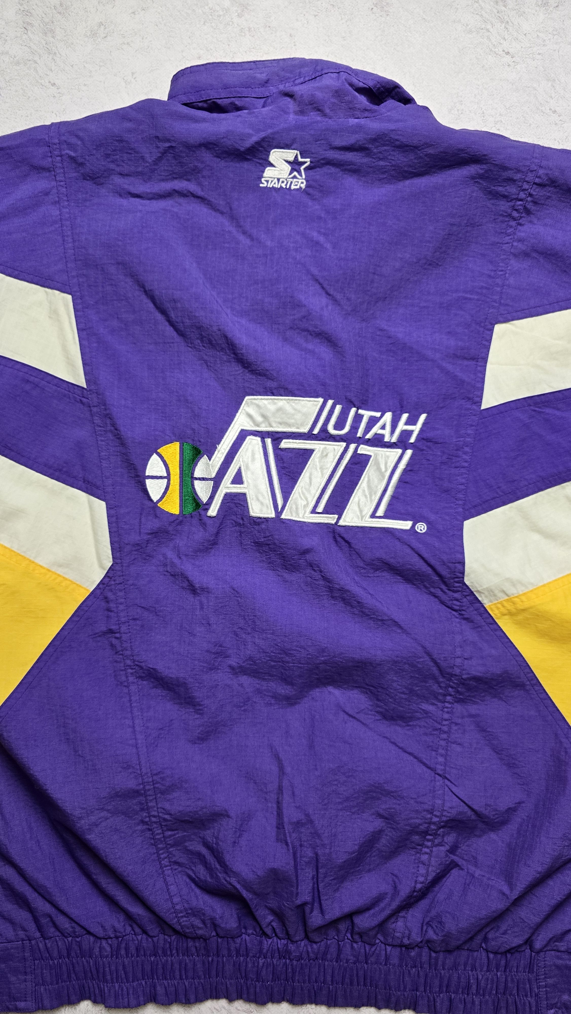 Starter Vintage Utah Jazz Jacket Men's Large Purple Yellow Starter Size US L / EU 52-54 / 3 - 6 Thumbnail