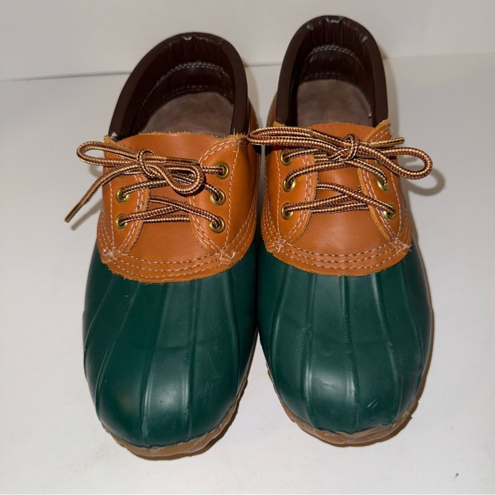Vintage Eddie Bauer Duck Boots Mens 9.5 Green Waterproof Faux Fur Lined Outdoor eddie bauer duck boots products for sale | eBay main image 2