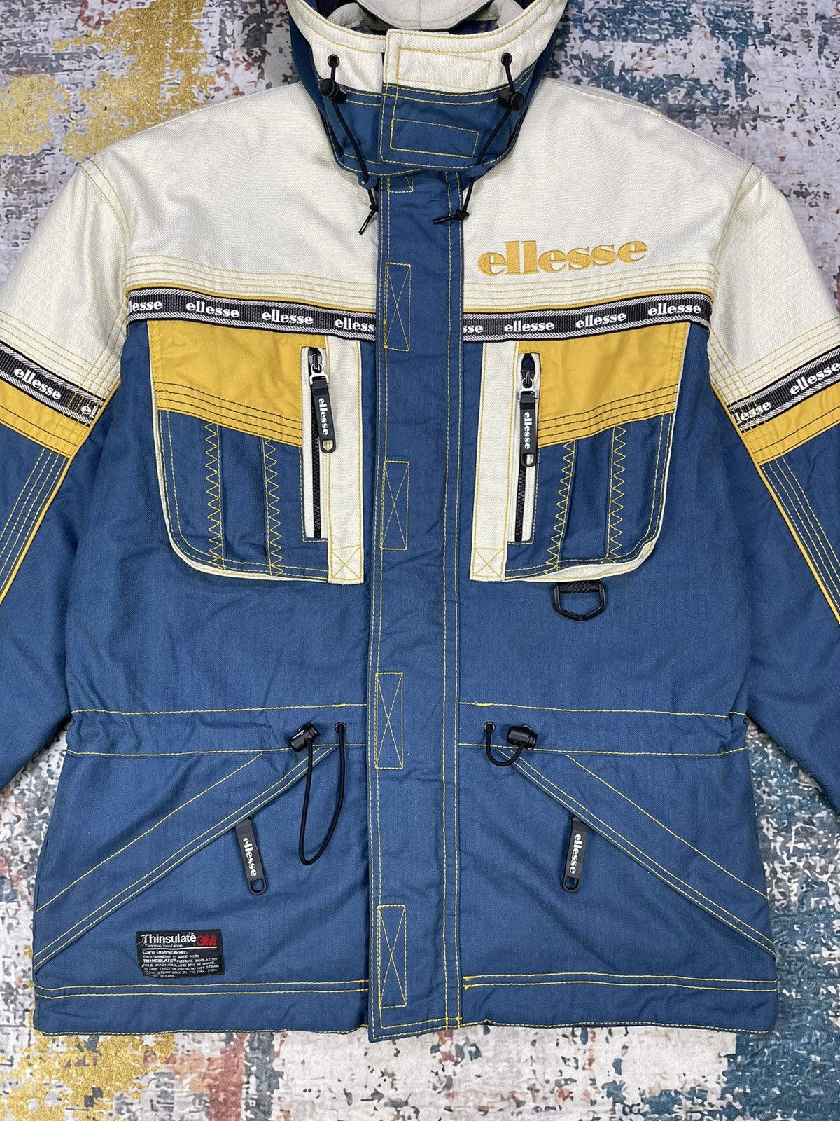 Ellesse Vintage Ellesse Thinsulate 3M Thermal Parka Jackets Size US L / EU 52-54 / 3 - 3 Thumbnail