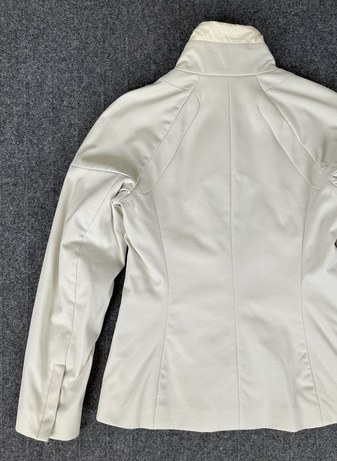 Prada Prada - S/S1999 Zip-Up Soft Shell Rider Jacket - Ivory White Size M / US 6-8 / IT 42-44 - 15 Thumbnail