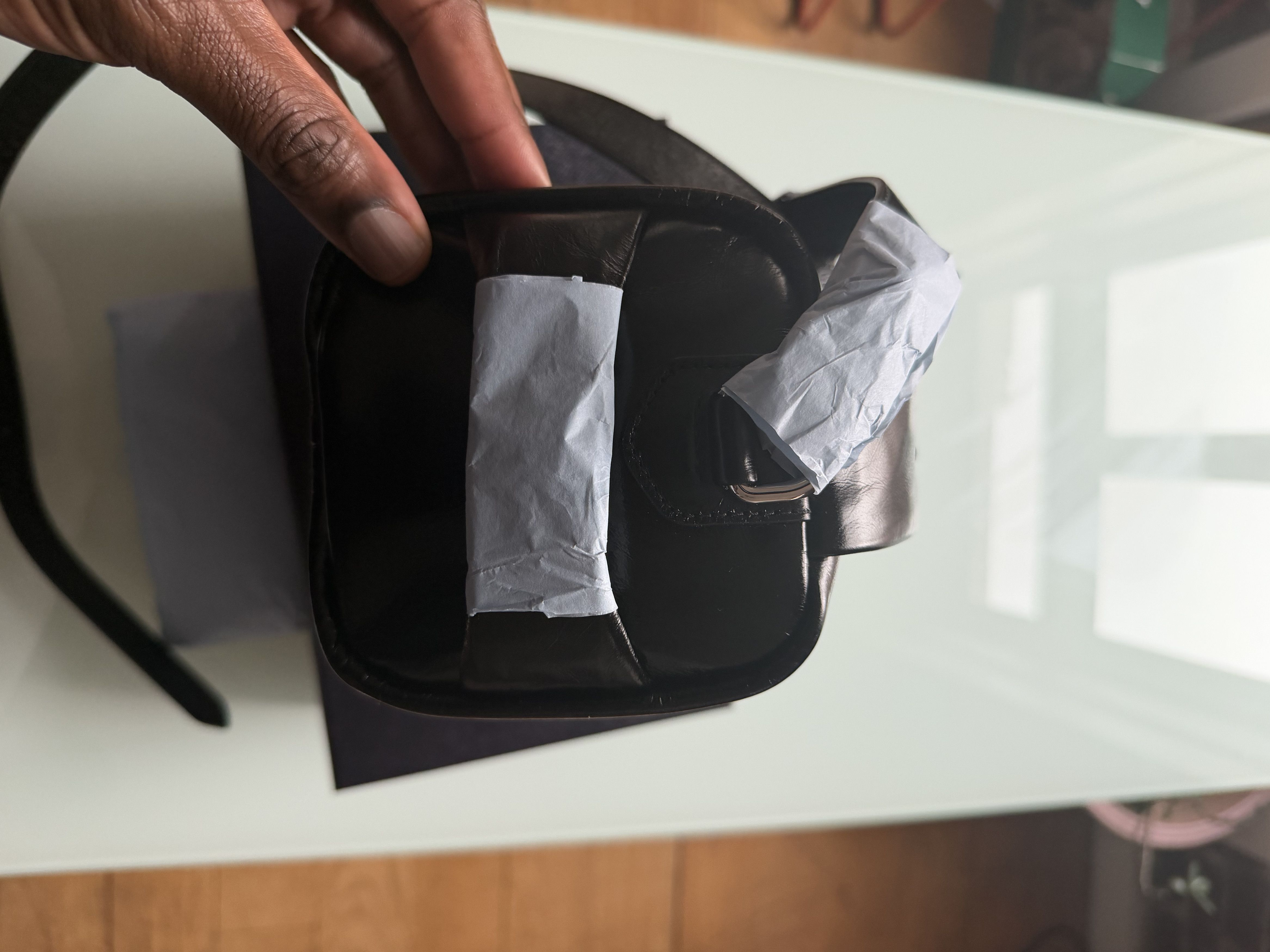 Prada Prada Black Leather Shoulder Bag MSRP $2,550 Size ONE SIZE - 9 Thumbnail