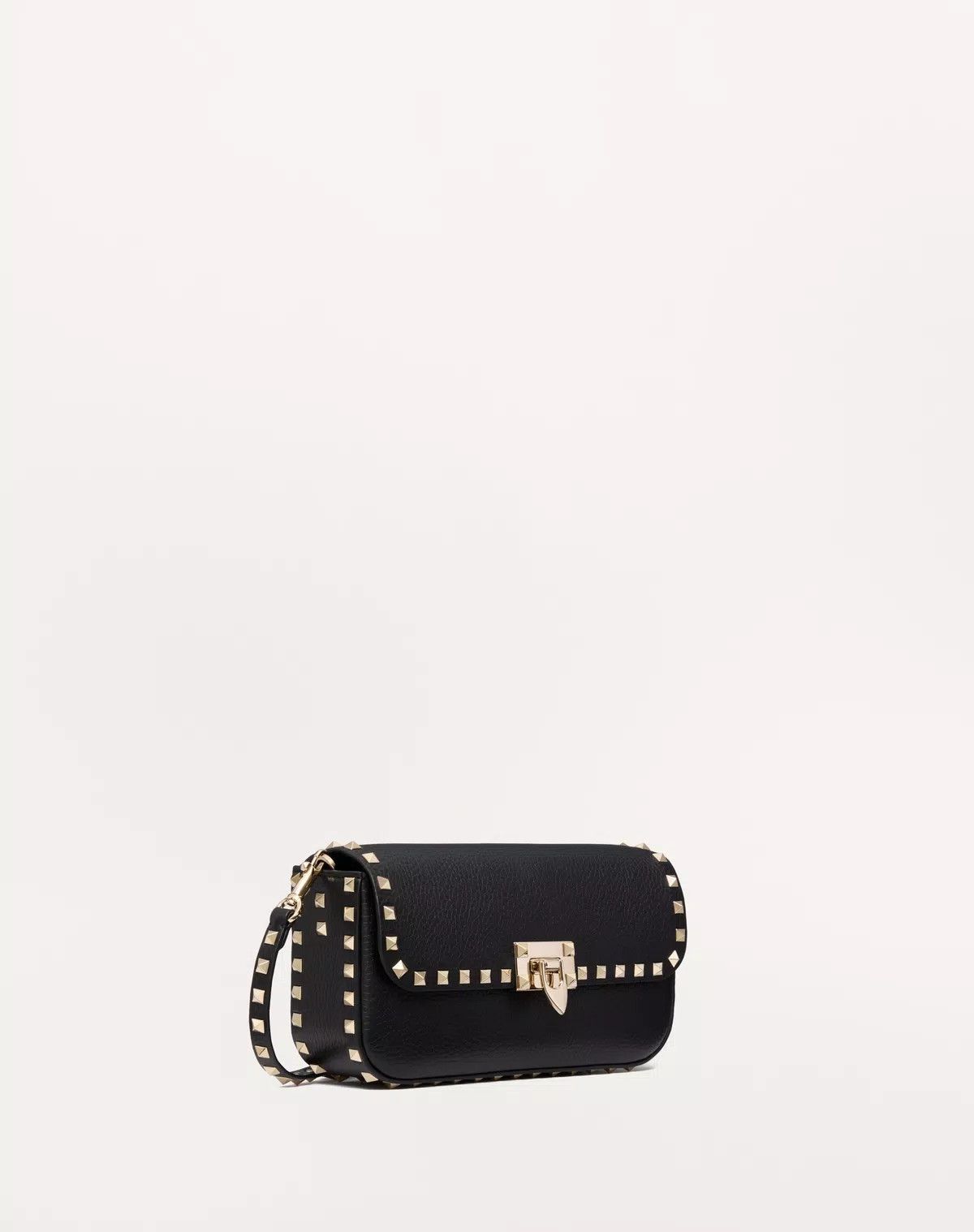 Valentino oc11z0725 Size:OS/Shoulder Bag In Grainy Calfskin in Black Size ONE SIZE - 2 Thumbnail