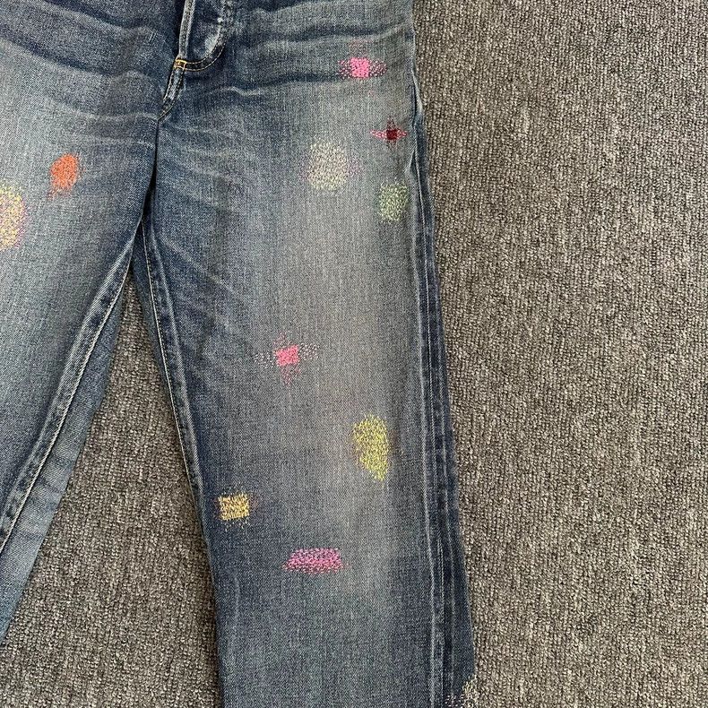 Dior Dior Fireworks embroidered jeans 2501-Nextarrow Size US 28 / EU 44 - 4 Thumbnail